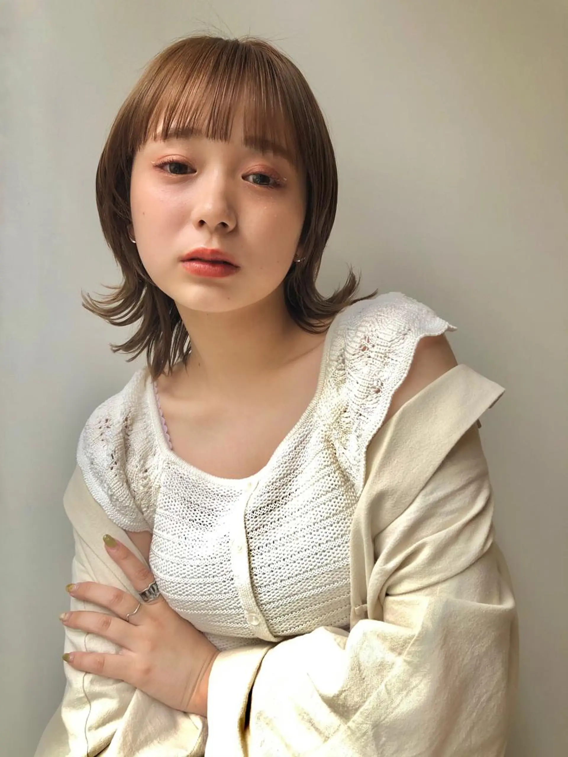 ミディアム カラー 🫧tomoka 透明感カラー🫧のヘアスタイル