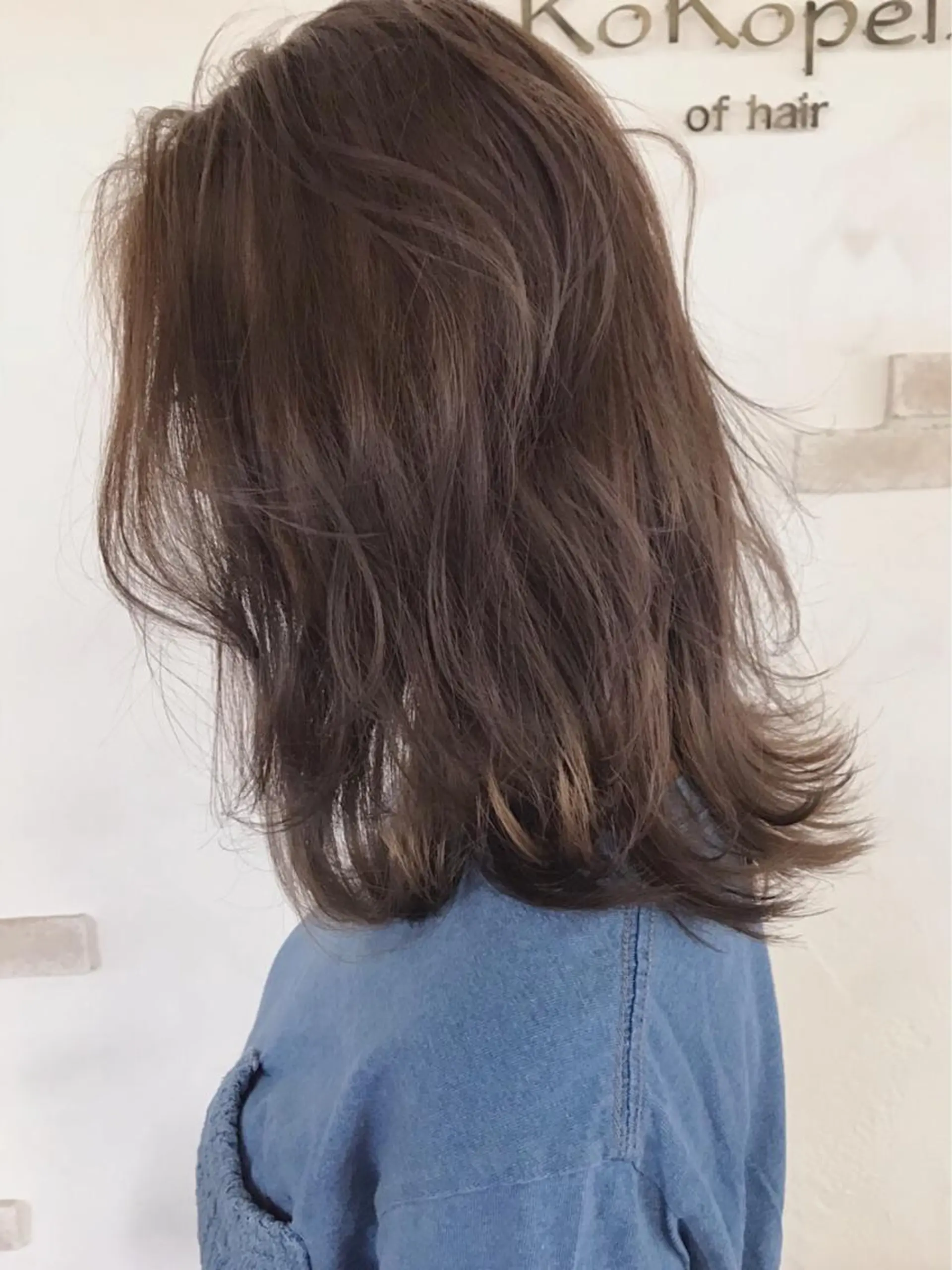 セミロング カラー ハットリ /北習志野のヘアスタイル