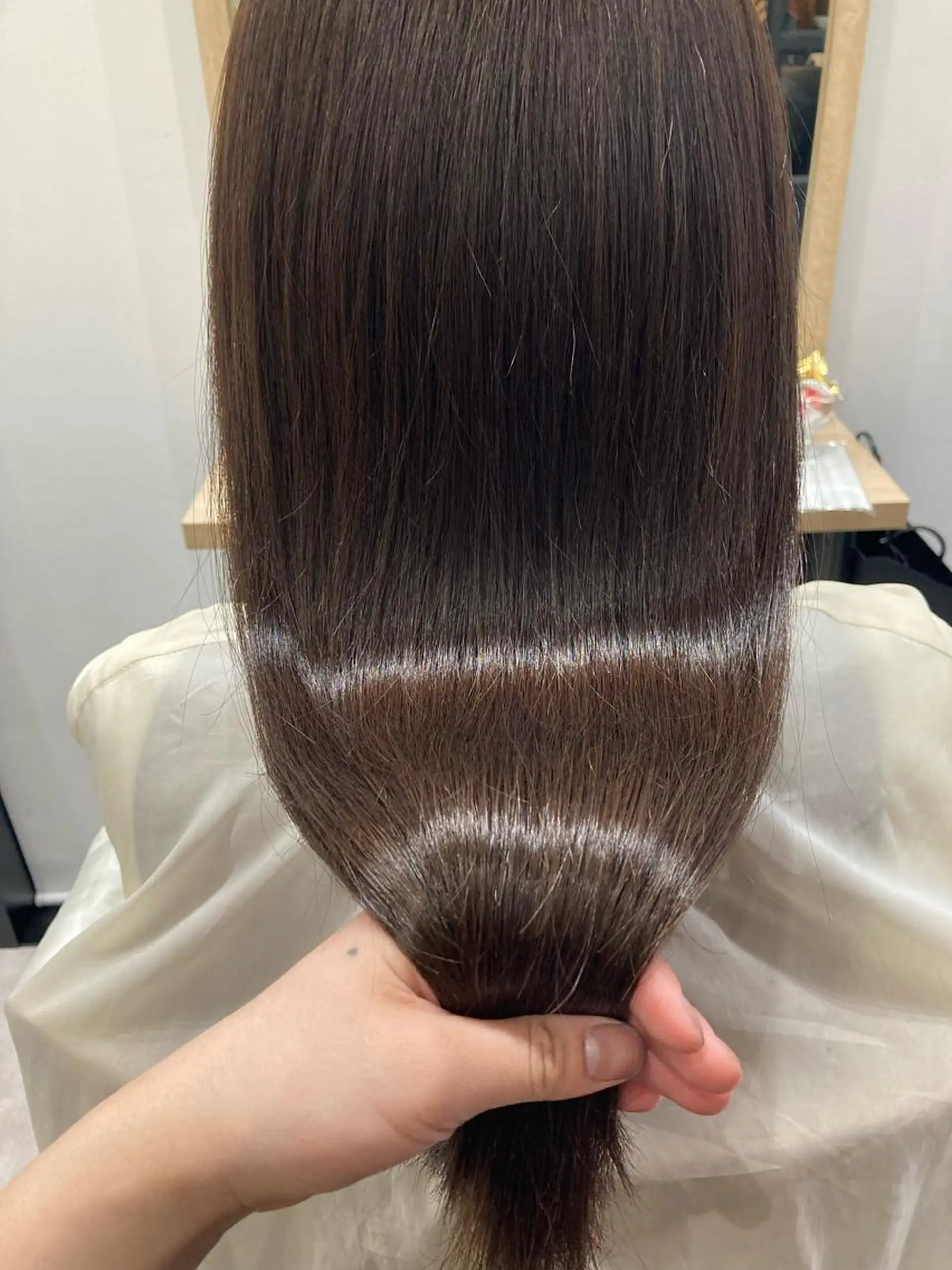 ロング カット ヘアカラー トリートメント ✨色持ちの良い艶 カラー✨蟹江真世のヘアスタイル