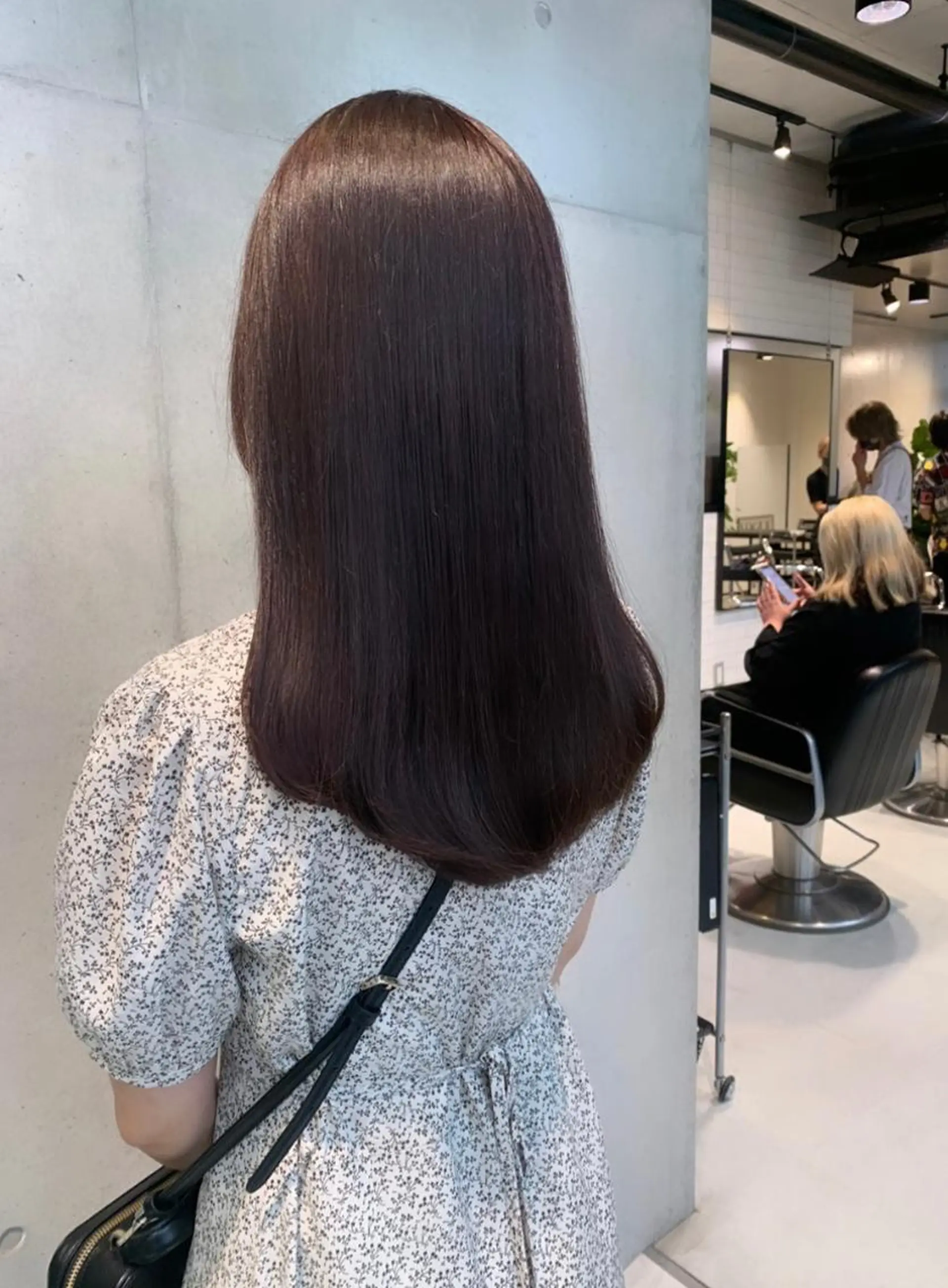 ロング カラー ヘアカラー トリートメント 透明感/オリーブ/ グレージュ/YUKAのヘアスタイル