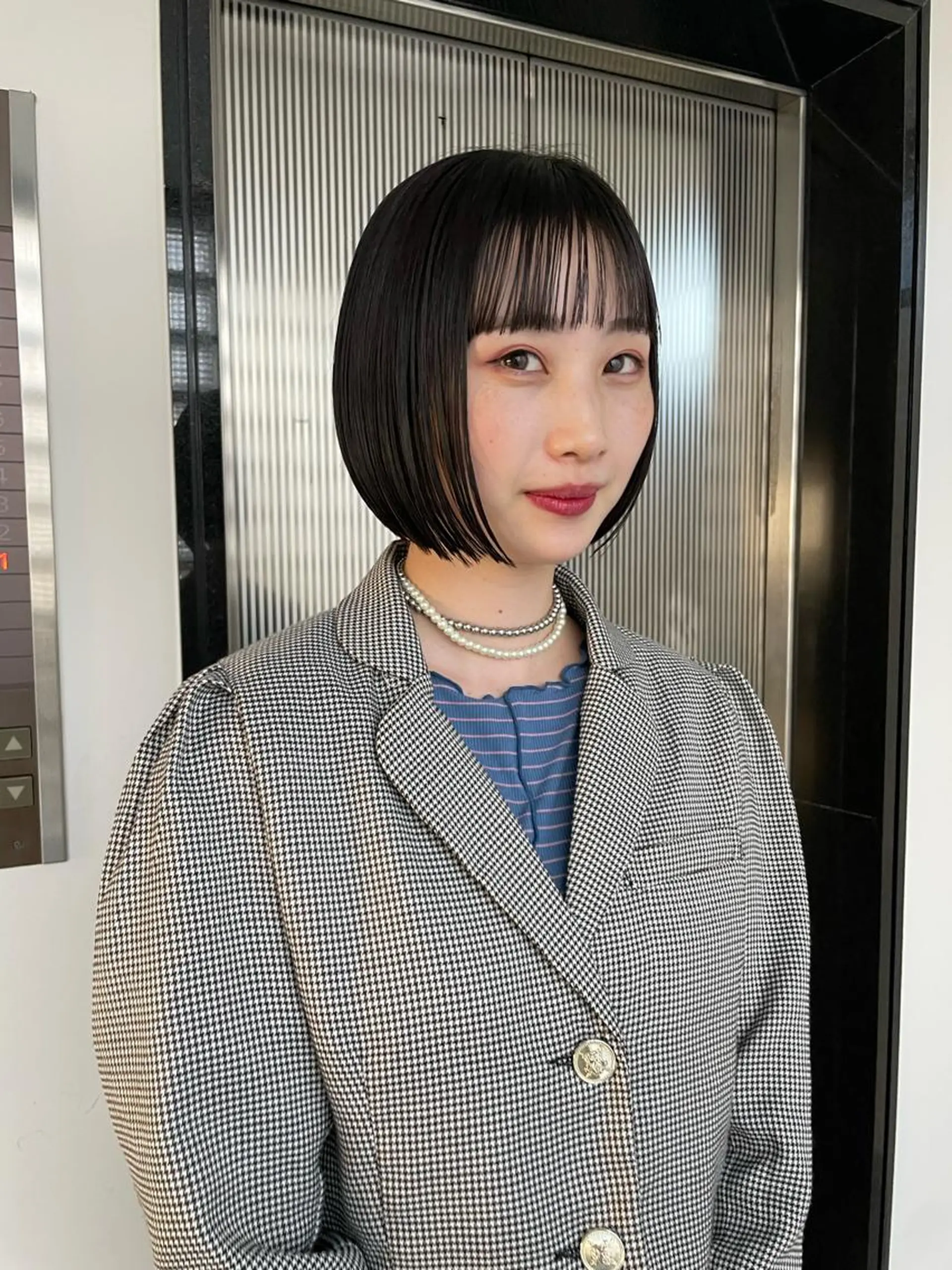 ショート パーマ ボブ 髪質改善 ストレートパーマ カット 縮毛矯正 🔥ボブ／レイヤー／ shingoのヘアスタイル