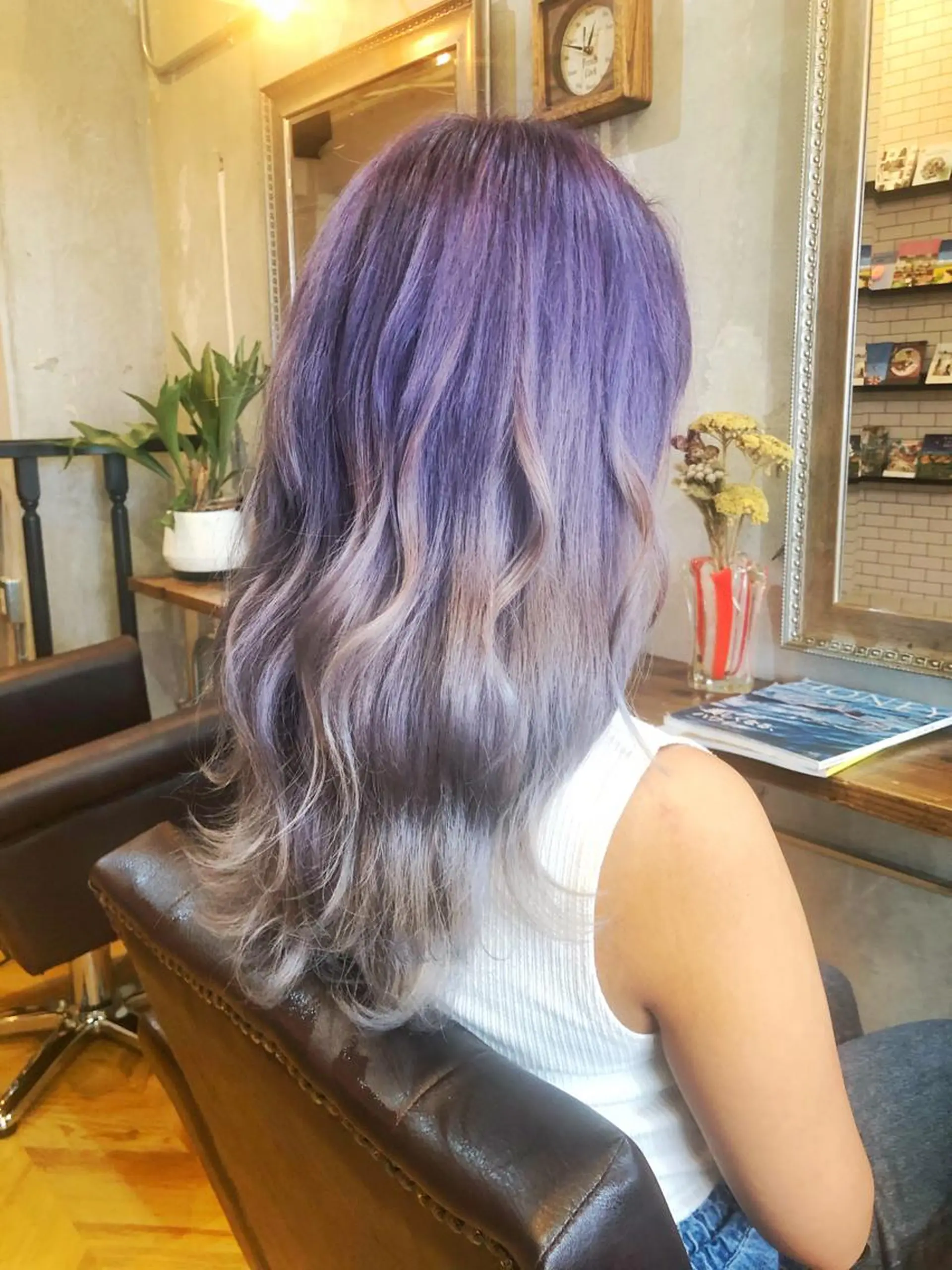 ミディアム カラー シールエクステ ミディアムパーマ ミストバング ブリーチ ダブルカラー ヘアカラー エクステ指名No.1 【店長】橘田のヘアスタイル