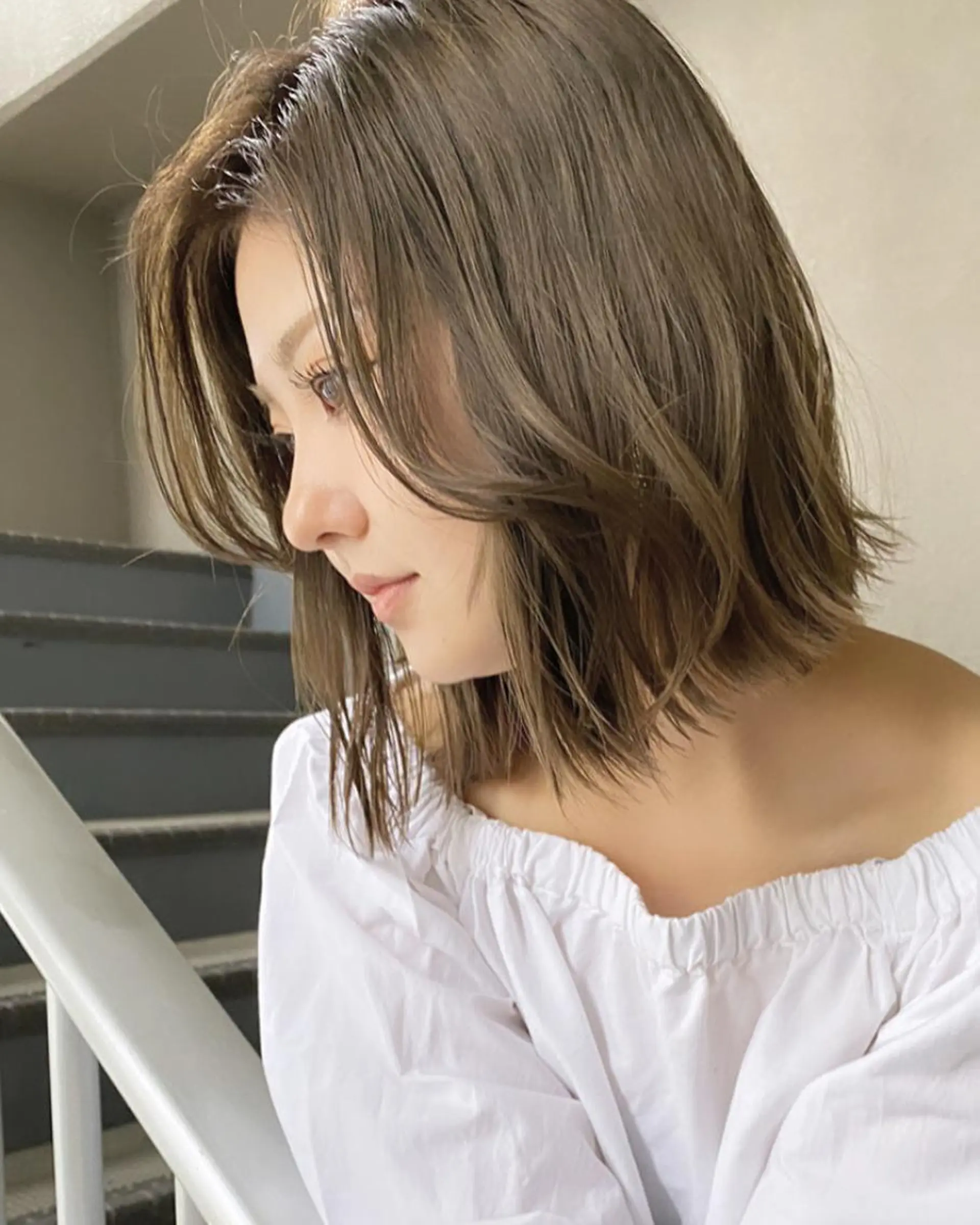 ミディアム カラー 木元 瑛✂︎ボブのヘアスタイル