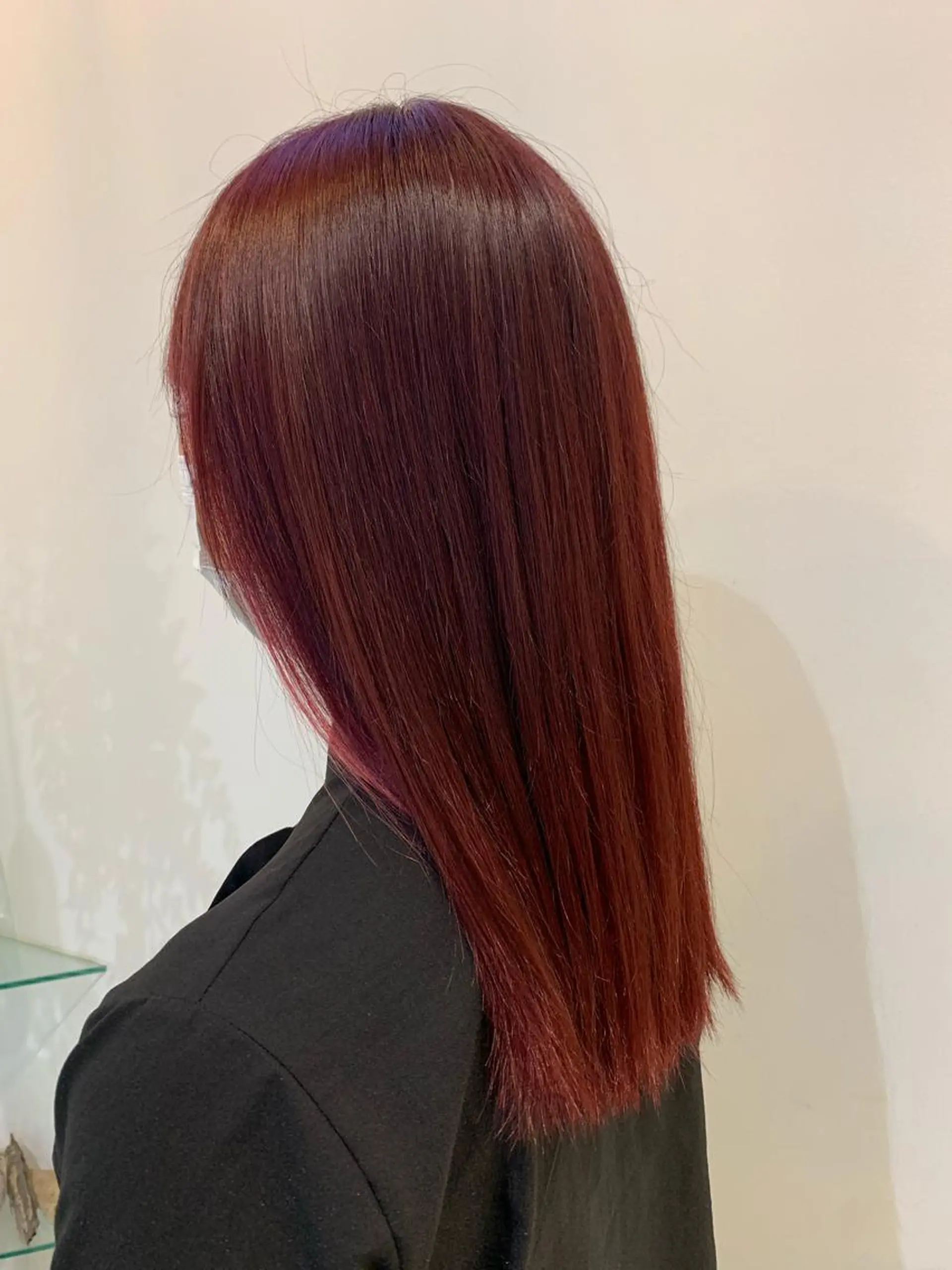 カラー ブリーチしない暖色 カラー🥀杉 優菜のヘアスタイル