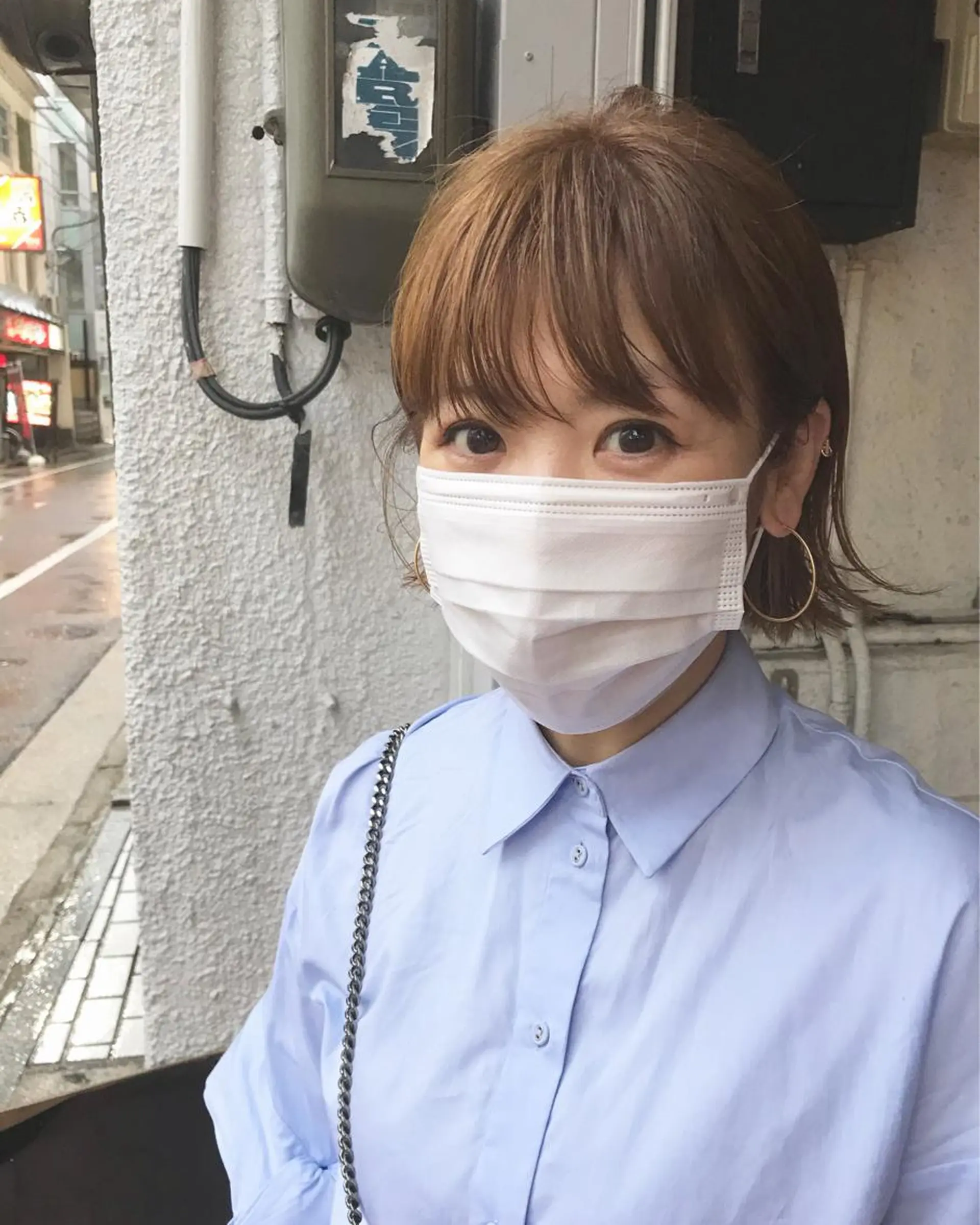 ミディアム カット ヘアカラー トリートメント さの あやねのヘアスタイル