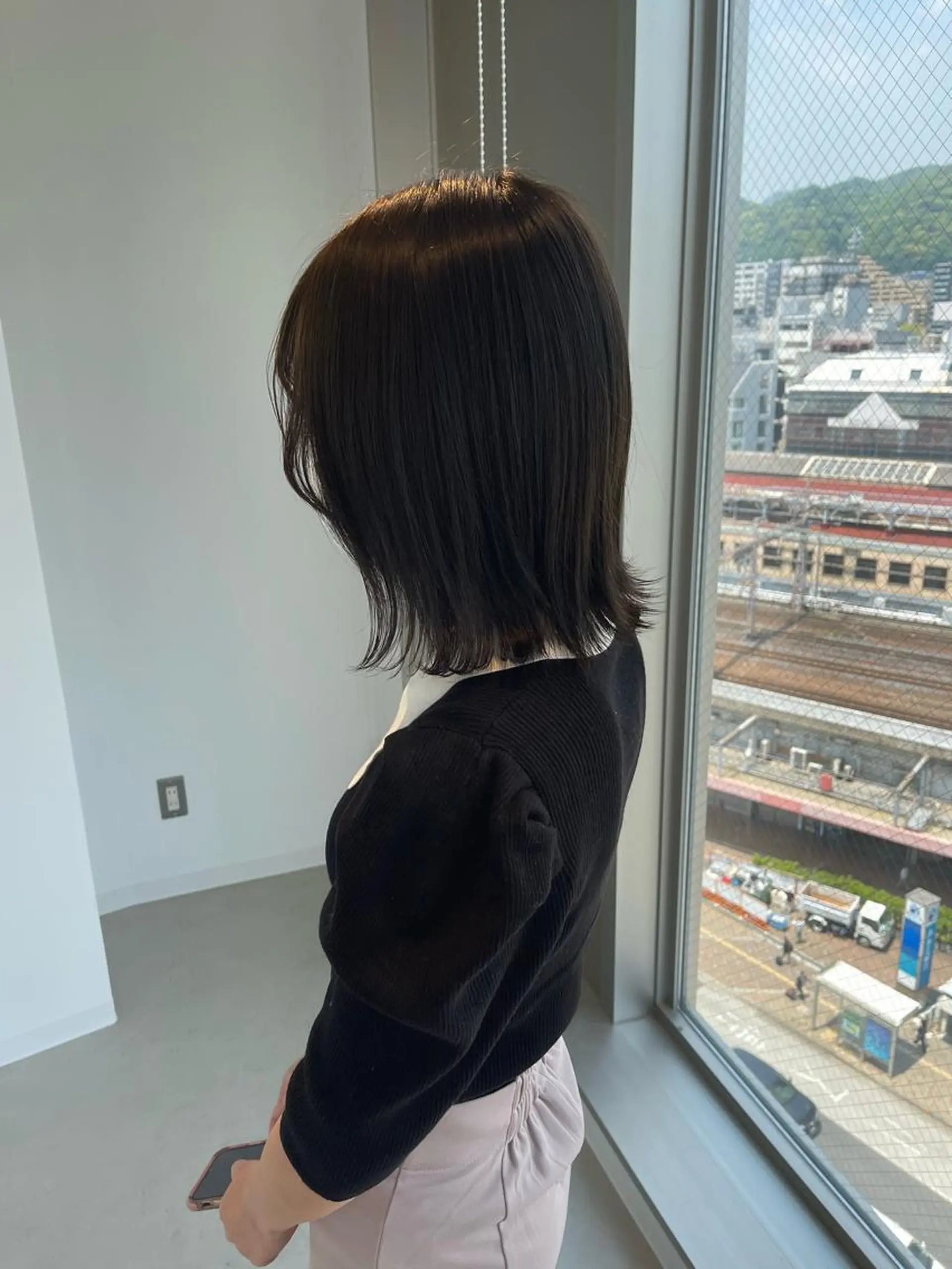 ミディアム カラー 店長　MANAMI ／ブリーチ／骨格ボブのヘアスタイル