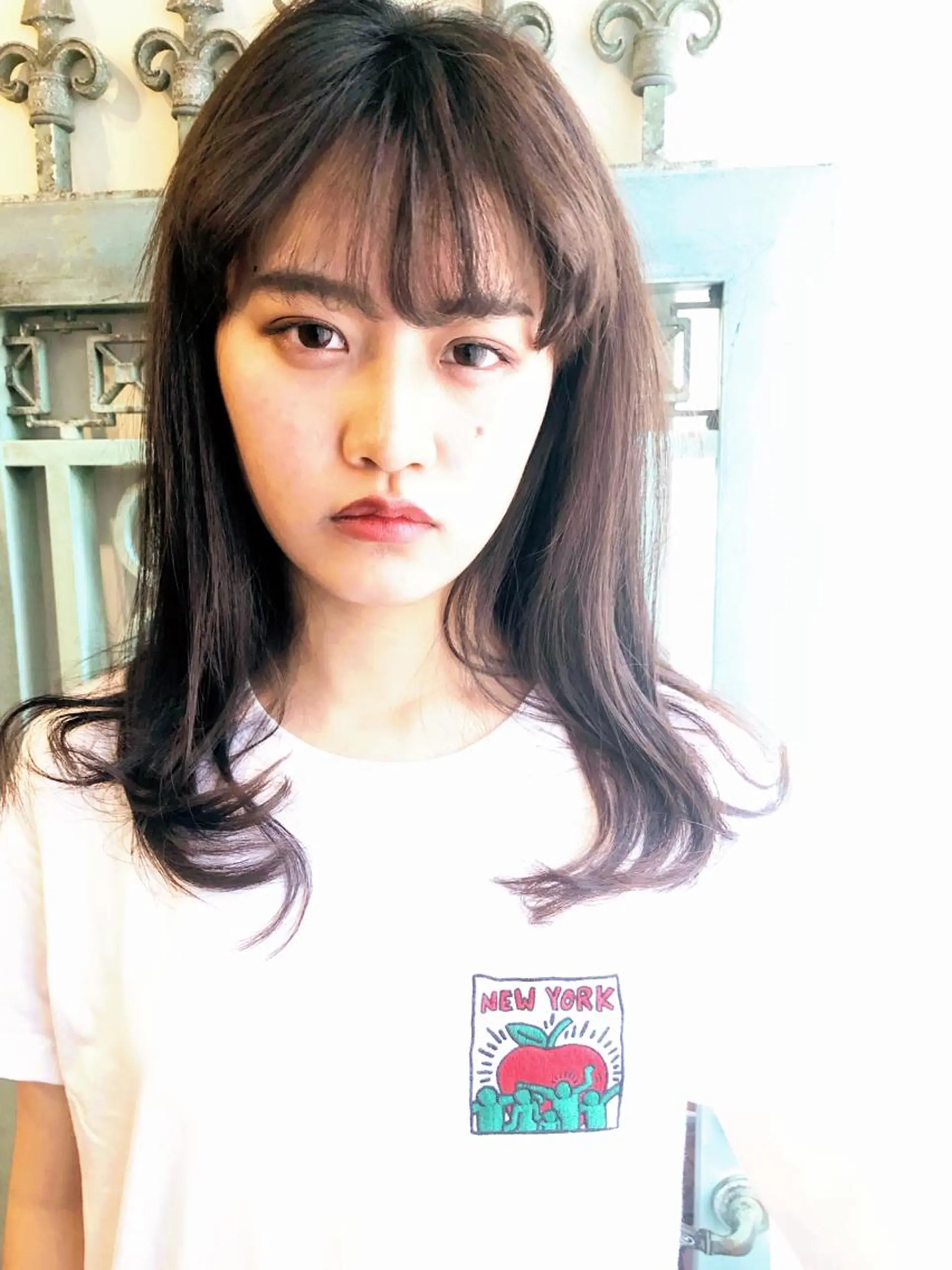 セミロング カラー パーマ ヘアアレンジ 表参道Lise おおいしおりのヘアスタイル