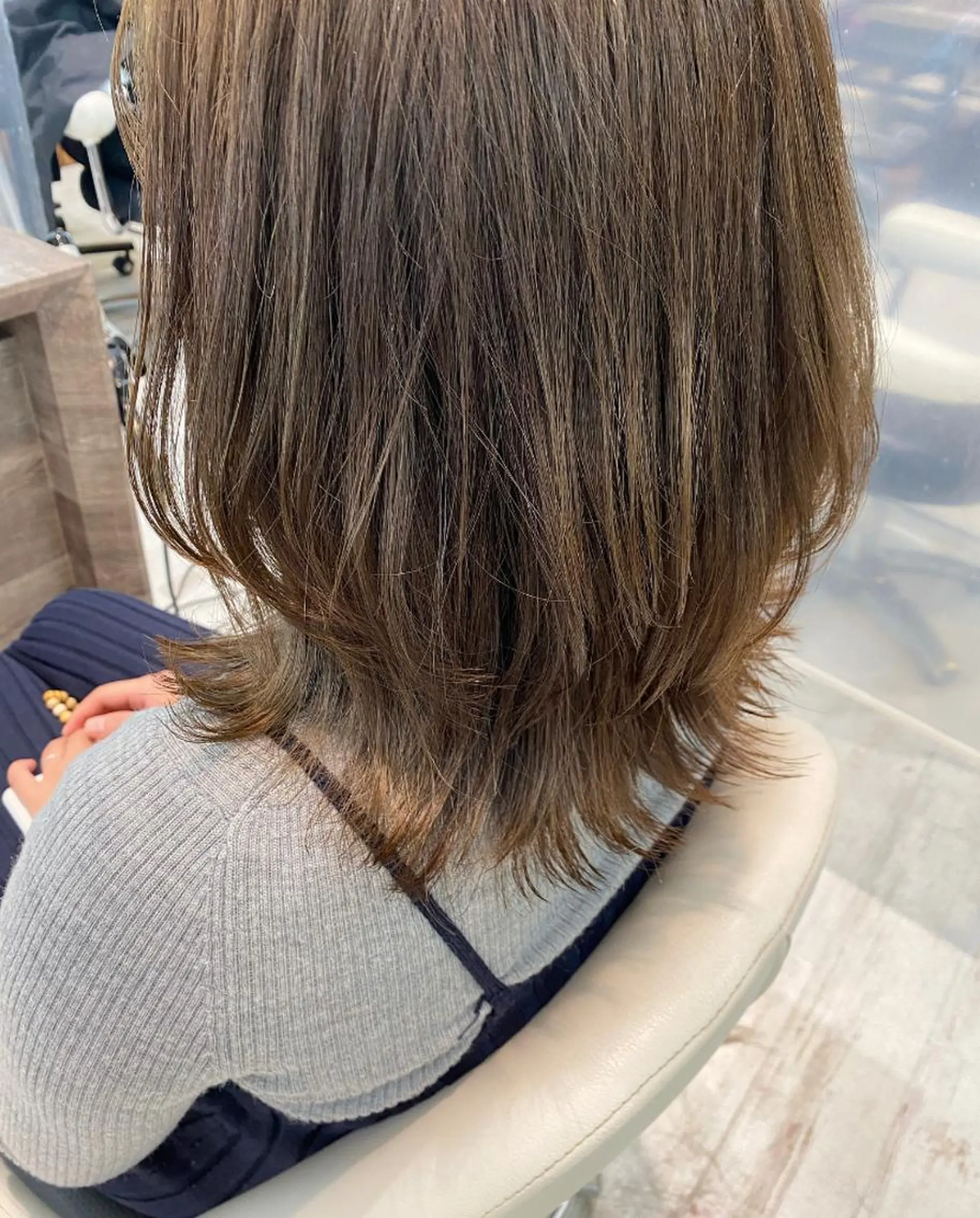 ミディアム カラー イルミナカラー ウルフカット ショート/ボブ🌿 大野ちかのヘアスタイル