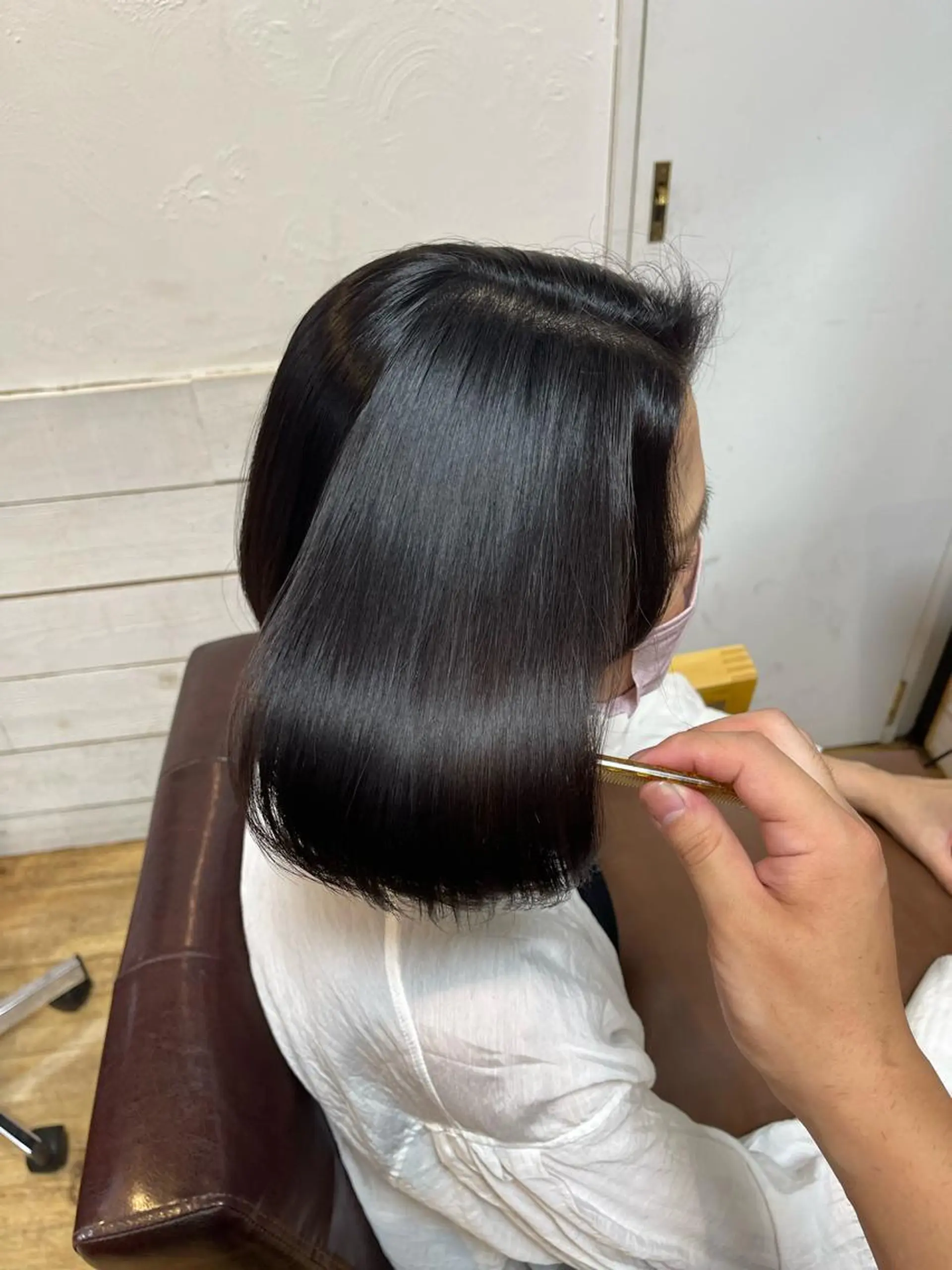 ミディアム カット ヘアカラー トリートメント 平田 たかしのヘアスタイル