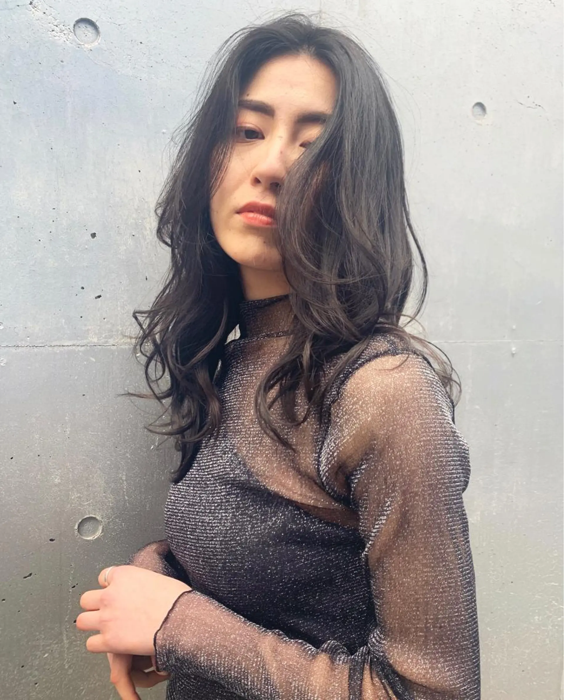 セミロング カラー A10+α所属・加茂 しのぶのヘアスタイル