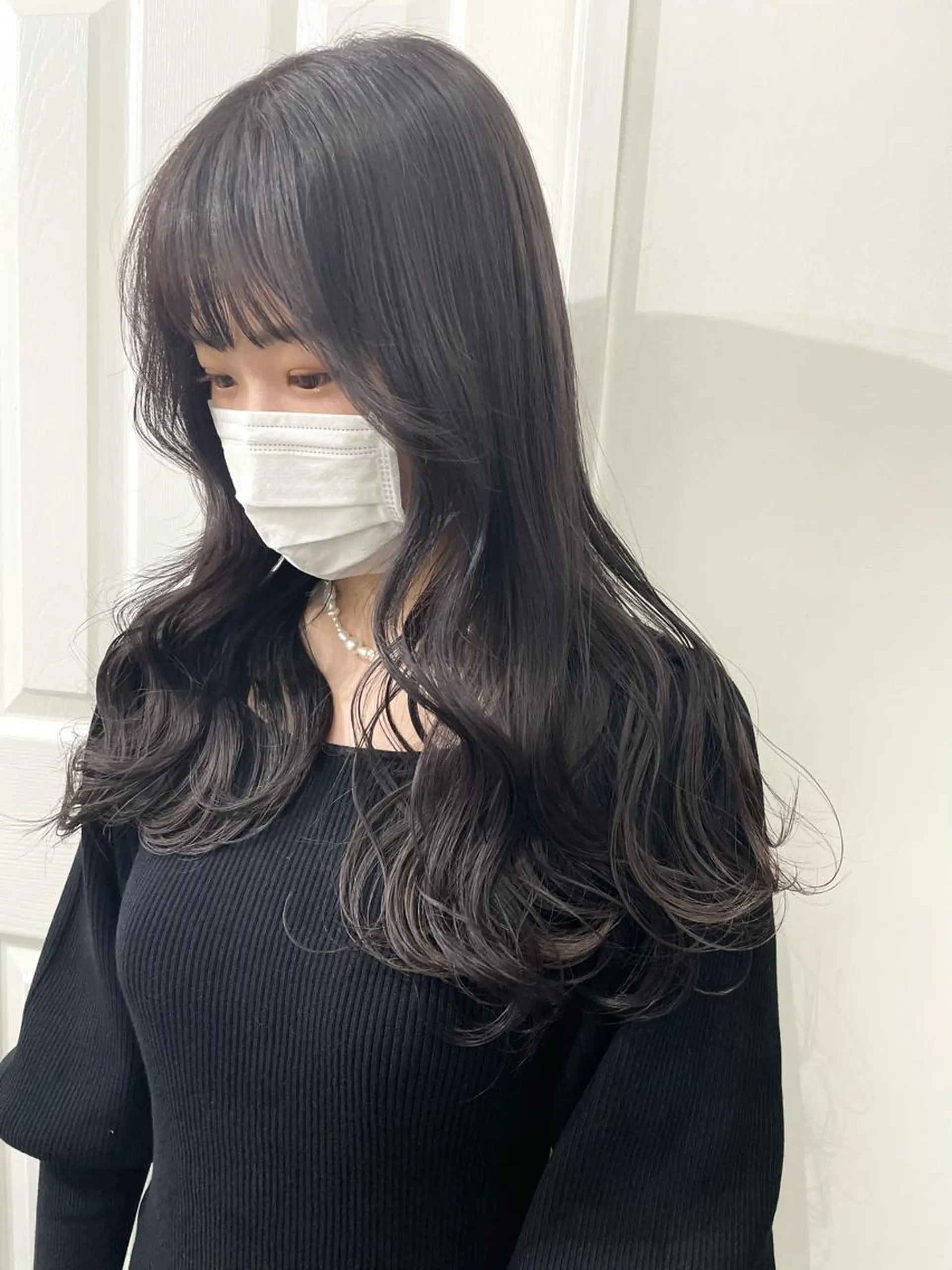 セミロング カラー ヘアアレンジ ヘアカラー トリートメント ヘアセット SALOWIN原宿ash店所属・憧れの艶ハイトーンへ 🐈サイサキのヘアスタイル