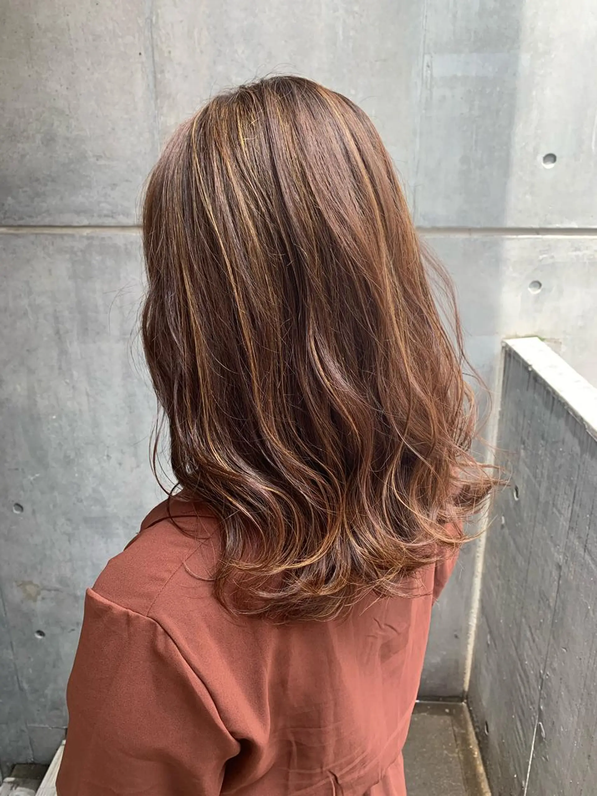 セミロング カラー ヘアアレンジ 髪質改善/縮毛/新宿 🫧SUZUKA🫧のヘアスタイル