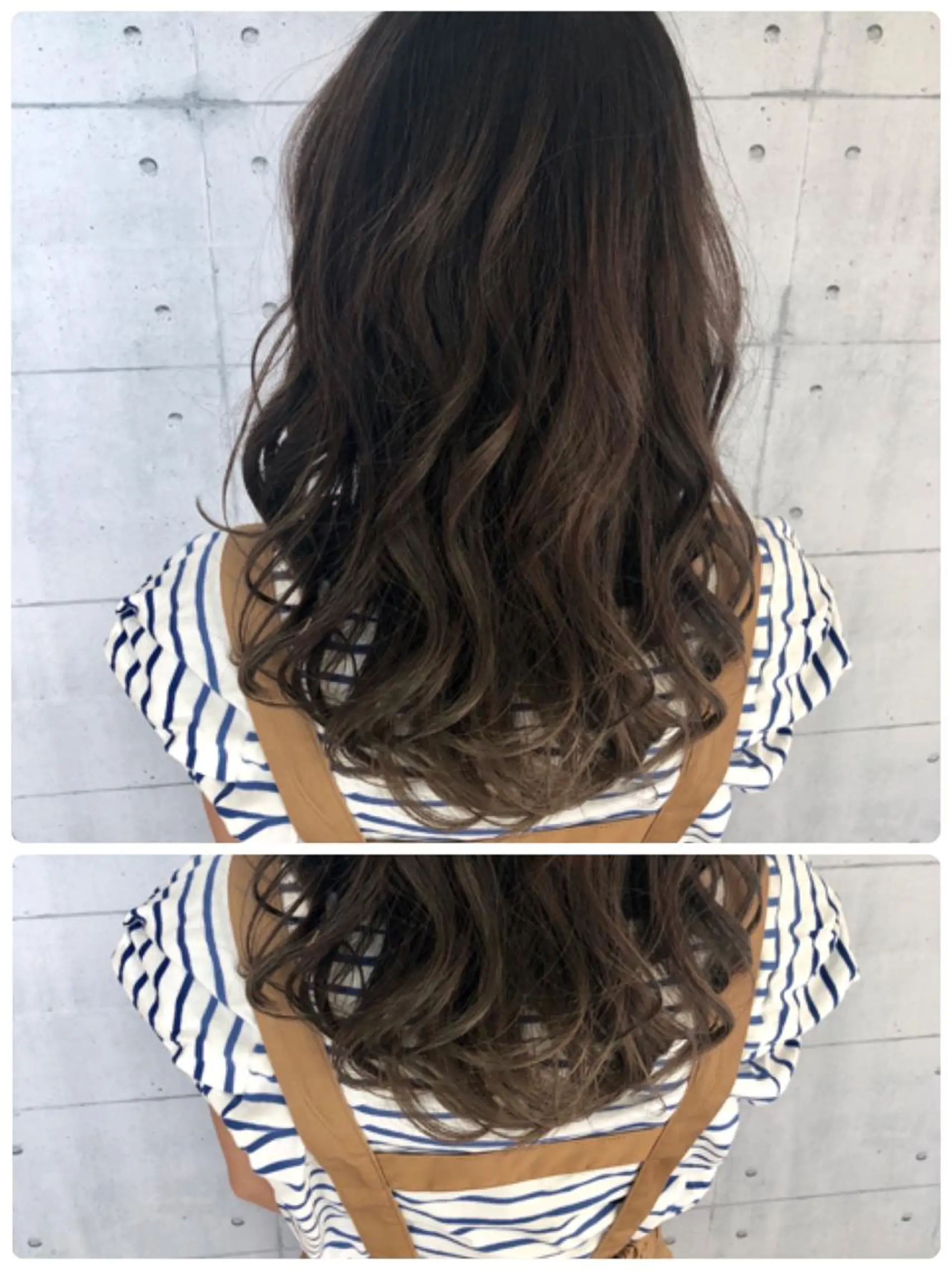 ロング カラー 金沢 広美のヘアスタイル