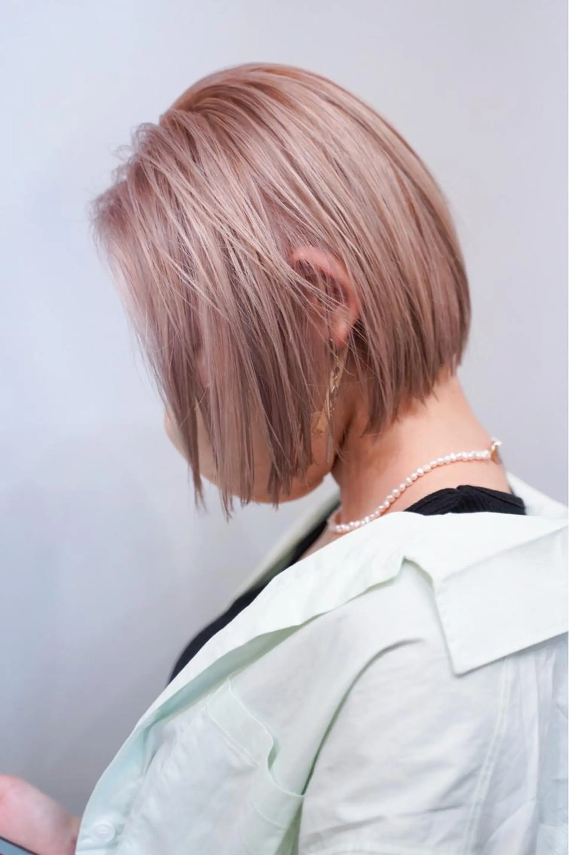 セミロング カラー ヘアアレンジ メンズ ベージュカラー ピンクカラー ピンクベージュ 💐ナチュラルヘア Kroda💐のヘアスタイル