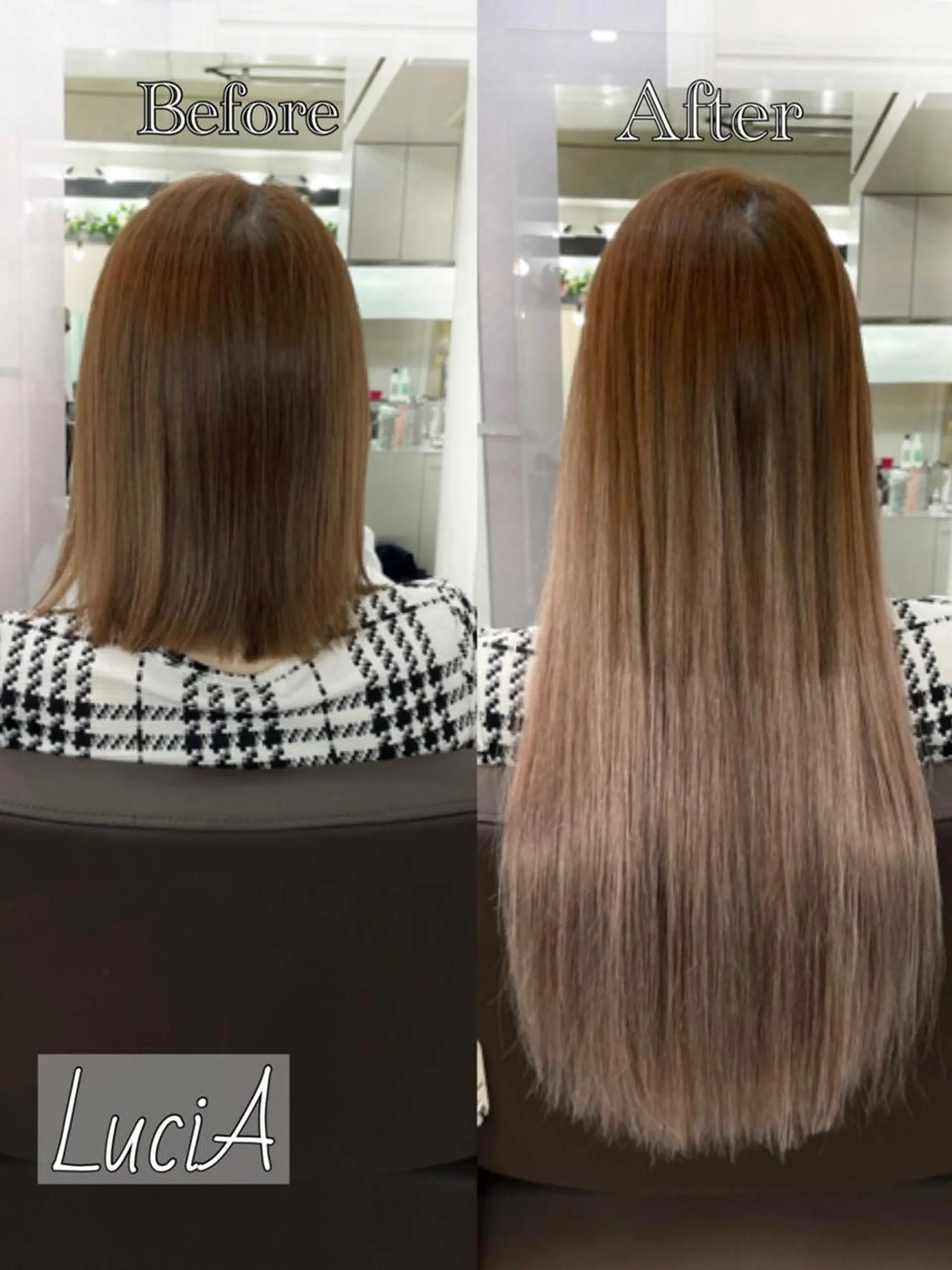 ロング カラー ヘアアレンジ ブリーチ エクステ 髪質改善 トリートメント LuciA/エクステ カラーのヘアスタイル