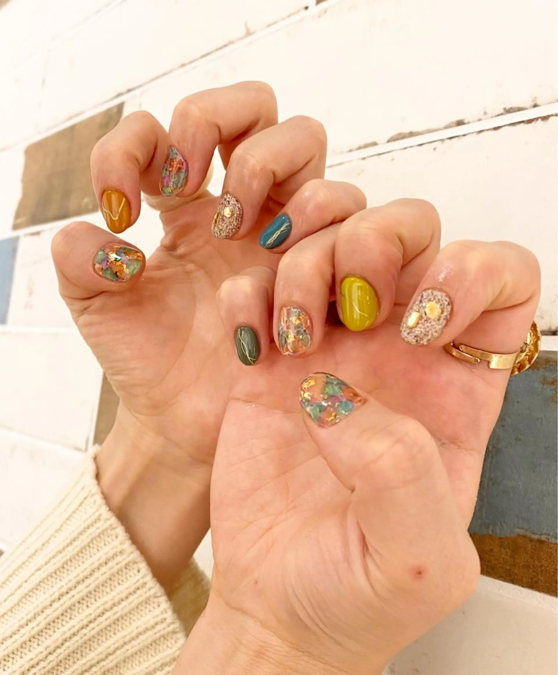 ネイル アートネイル 持ち込み ニュアンスネイル ハンドネイル フジタ エリカのネイルデザイン