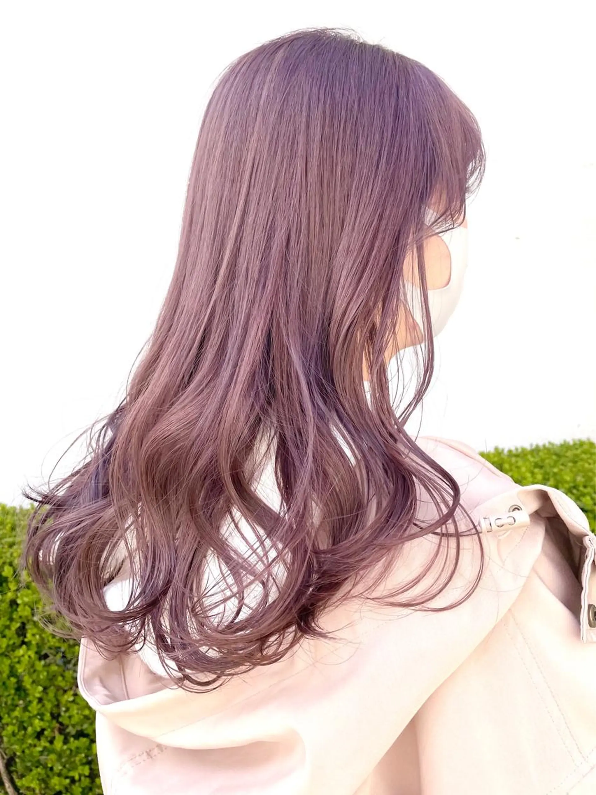 ロング ピンクブラウン ピンクラベンダー 髪質改善 ヨシンモリ トリートメント allure所属・表参道Allure 大塚ちはなのヘアスタイル