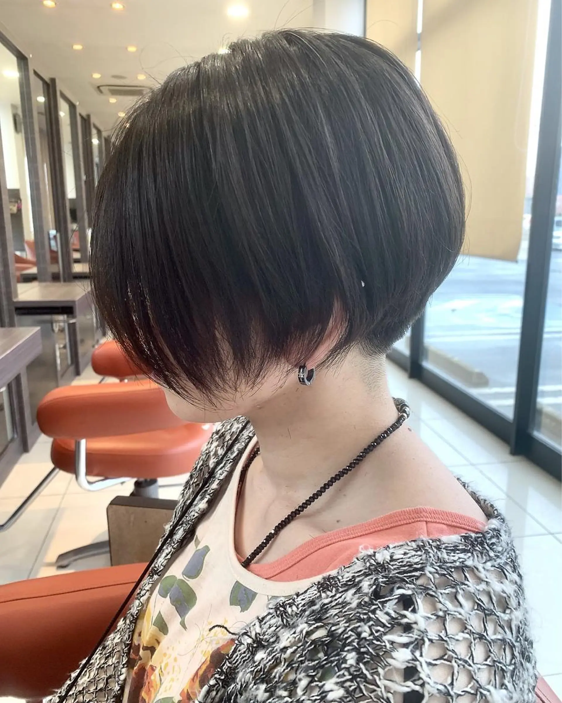 ショート カラー パーマ ヘアアレンジ メンズ 川上 有香のヘアスタイル