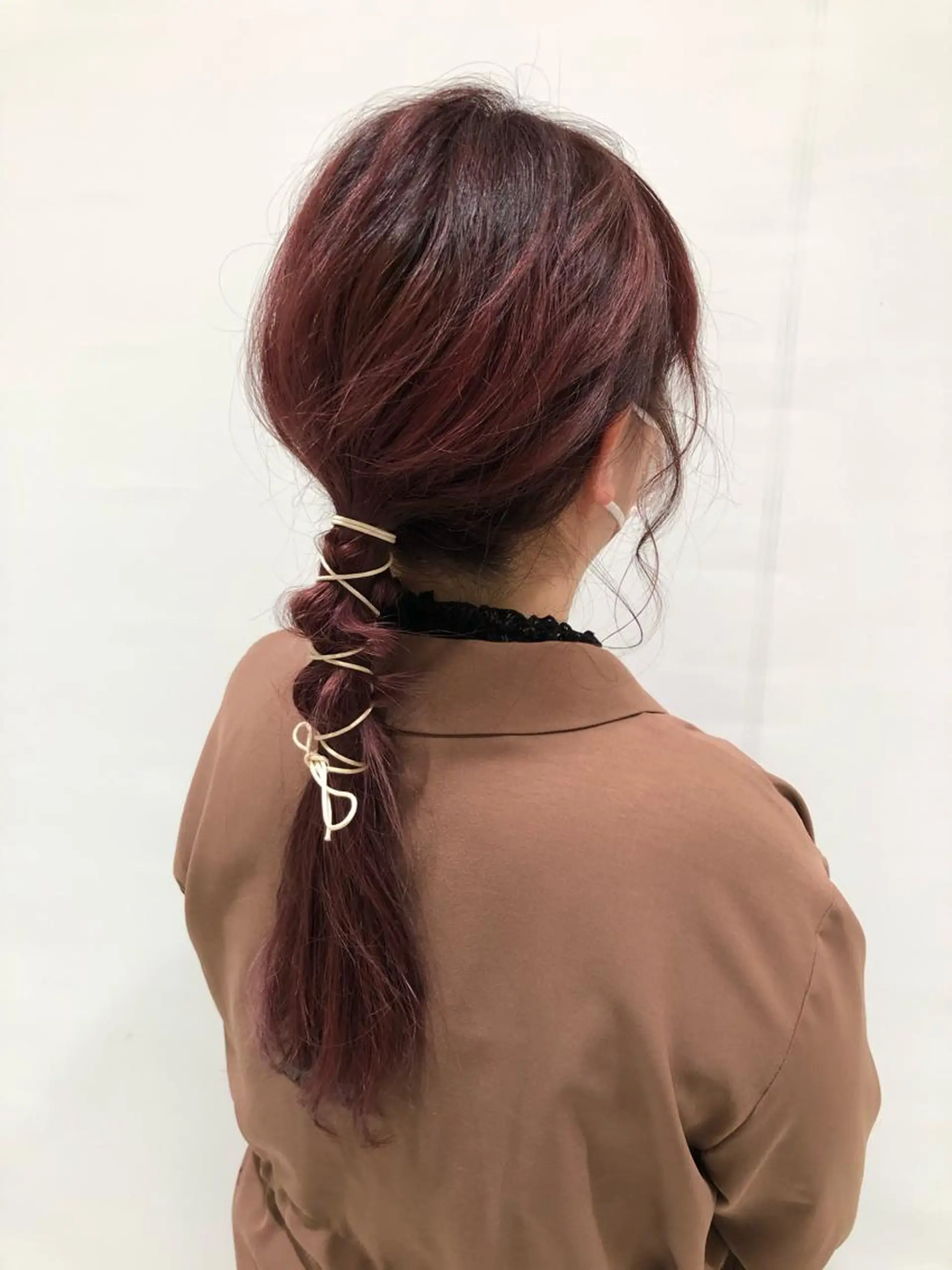 ロング 福元 保雄のヘアスタイル