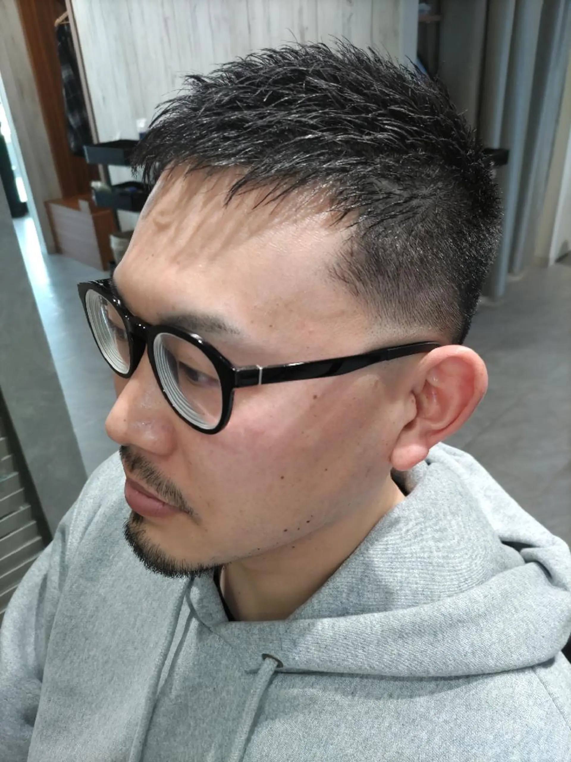 メンズ ショート フェードカット スキンフェード HAIR&GROOMING　YOSHIZAWA Inc. BANDAI所属・💈多賀 裕史💈のヘアスタイル