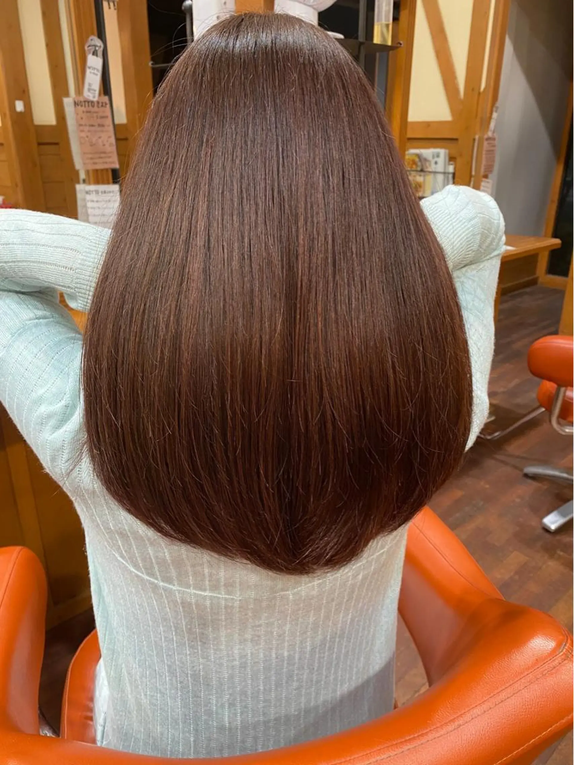 ロング カット ヘアカラー トリートメント 藤井 沙季のヘアスタイル