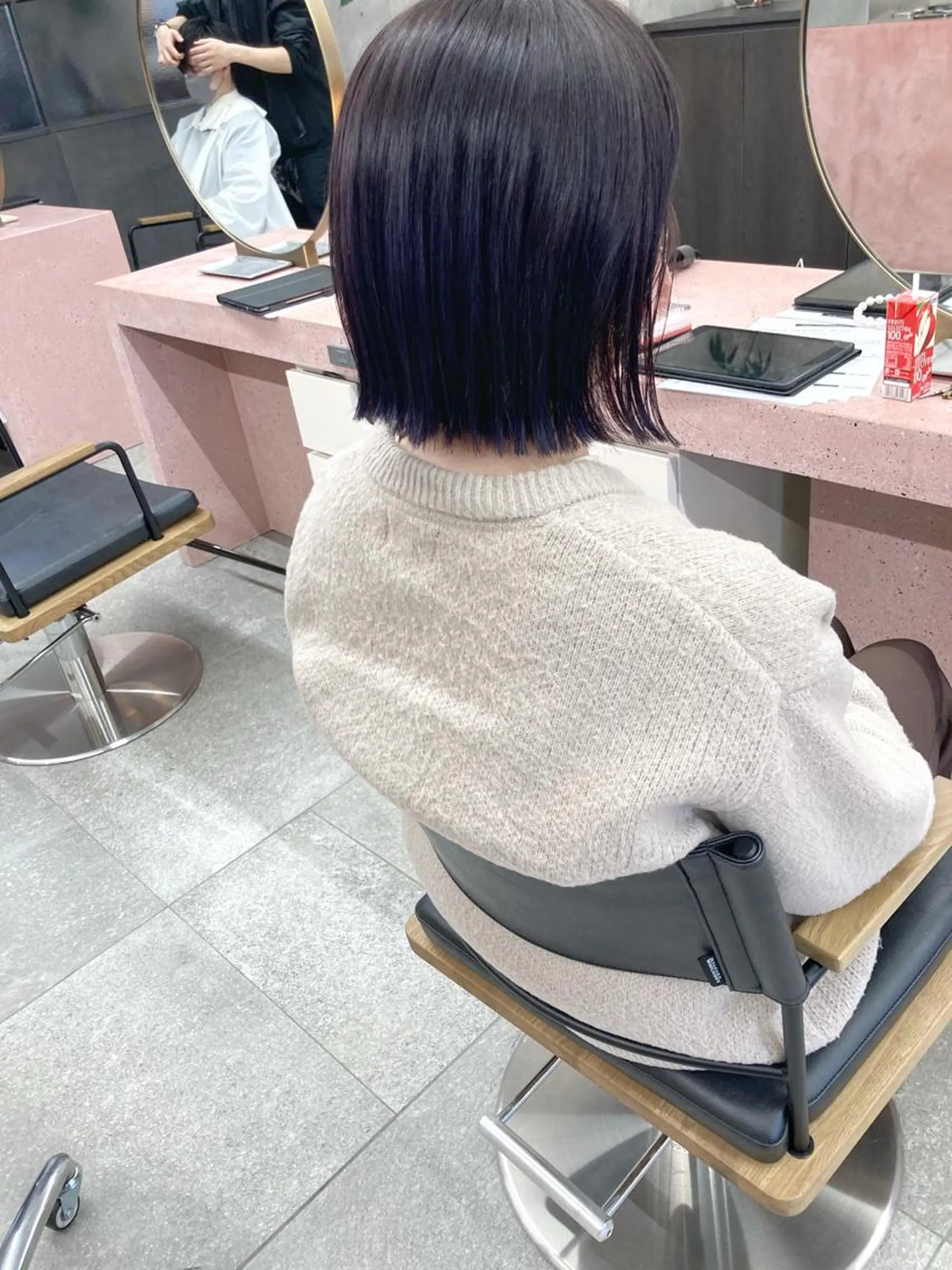 ミディアム カラー パープルカラー 小木曽智美 /ボブ/ショートのヘアスタイル