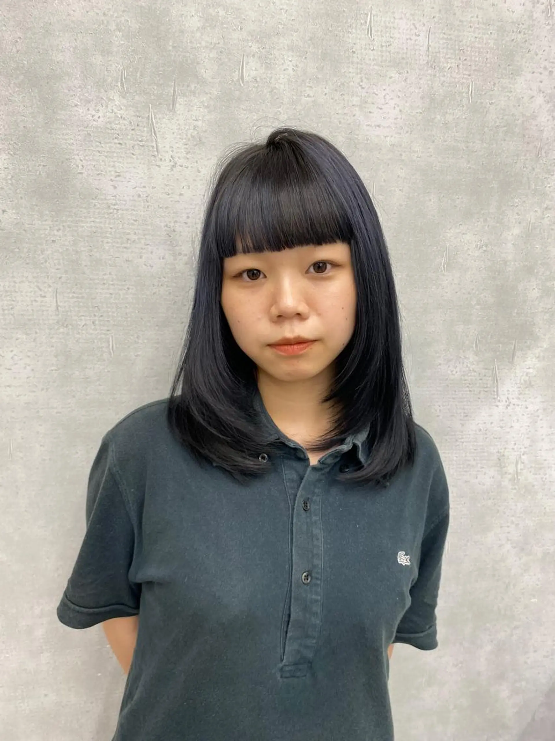 ミディアム カラー 顔まわりレイヤー 韓国風ヘア レイヤーカット ウルフカット ウルフレイヤー レイヤー/艶カラー /韓国ヘア/高松のヘアスタイル