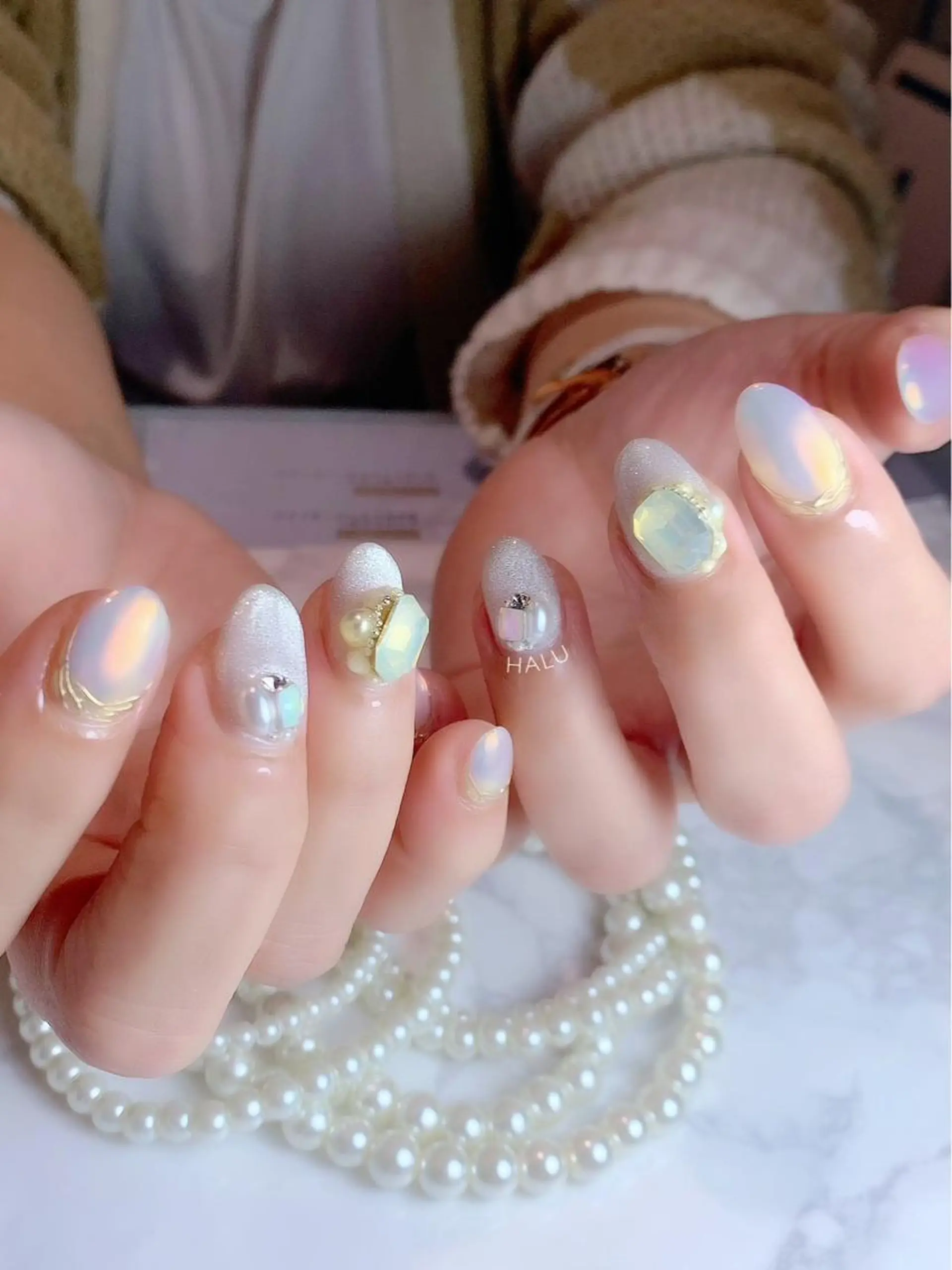 ネイル 冬ネイル HALU ハルのネイルデザイン