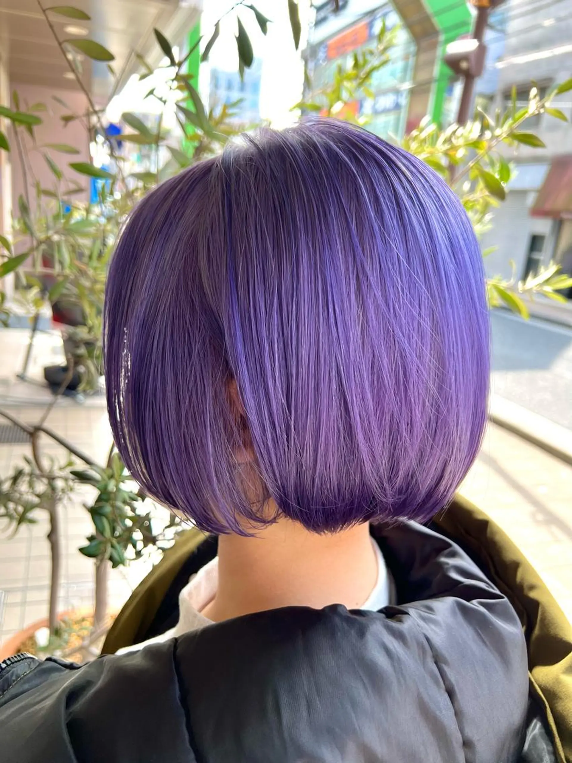 ショート ボブ くせ毛 外国人風カラー ハイライト 髪質改善 増子 幹樹のヘアスタイル