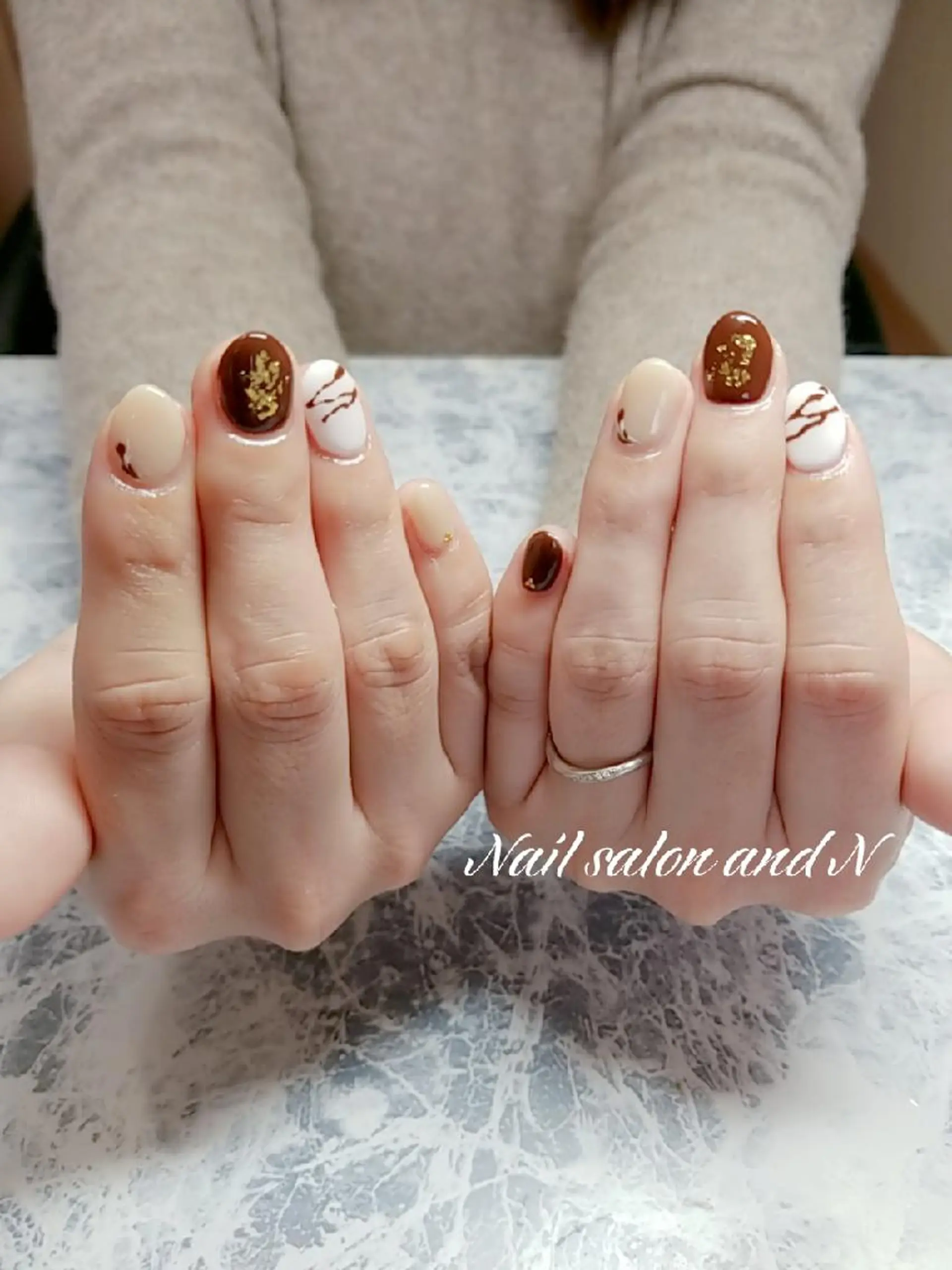 ネイル バレンタイン ハンドネイル and Nのネイルデザイン