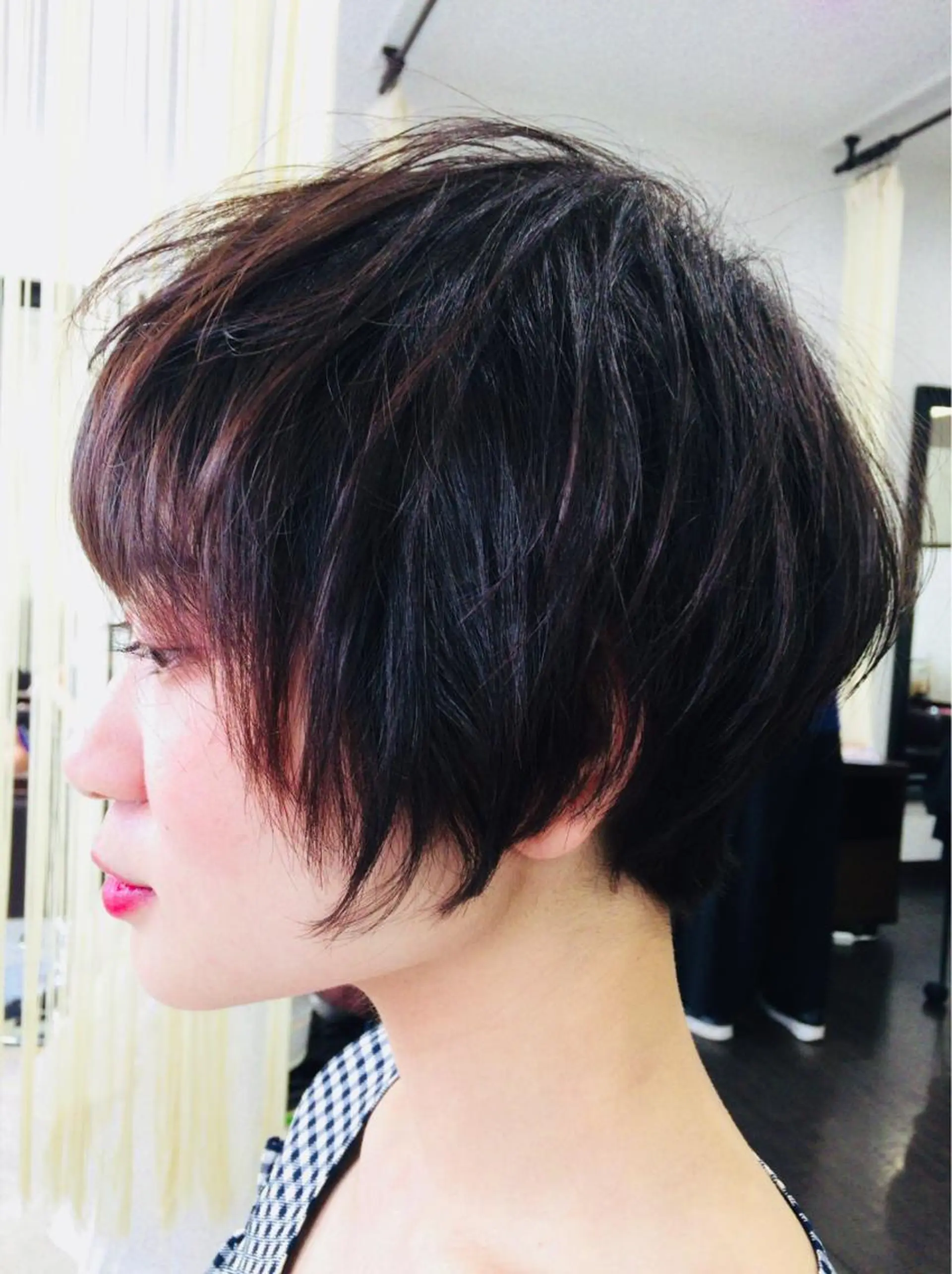 ショート カラー パーマ 阿久津 泰幸のヘアスタイル