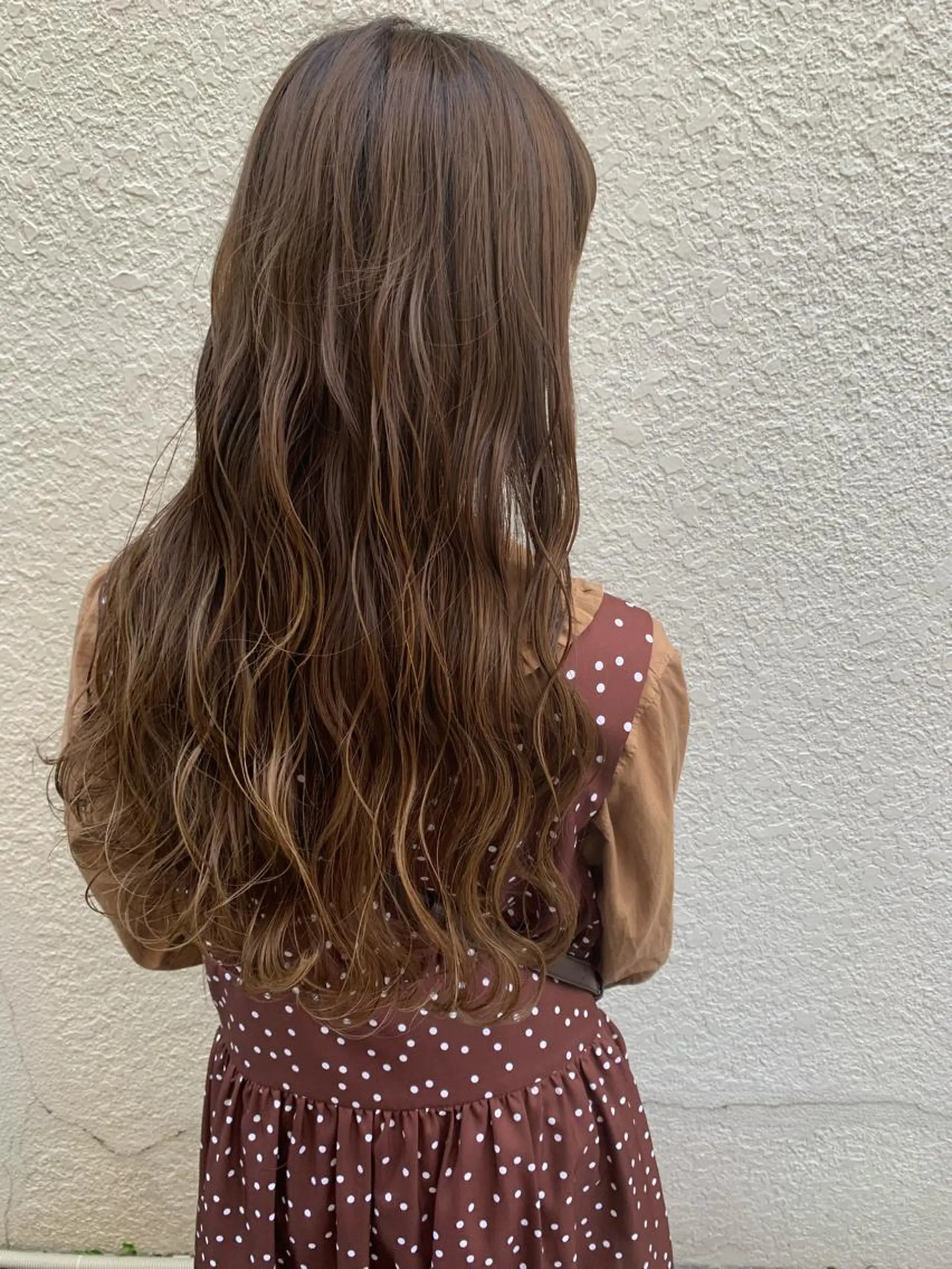 ロング カラー アッシュ ベージュカラー ミルクティーベージュ ミルクティーアッシュ ヘアカラー トリートメント Sachiko ❤︎‬Pressのヘアスタイル