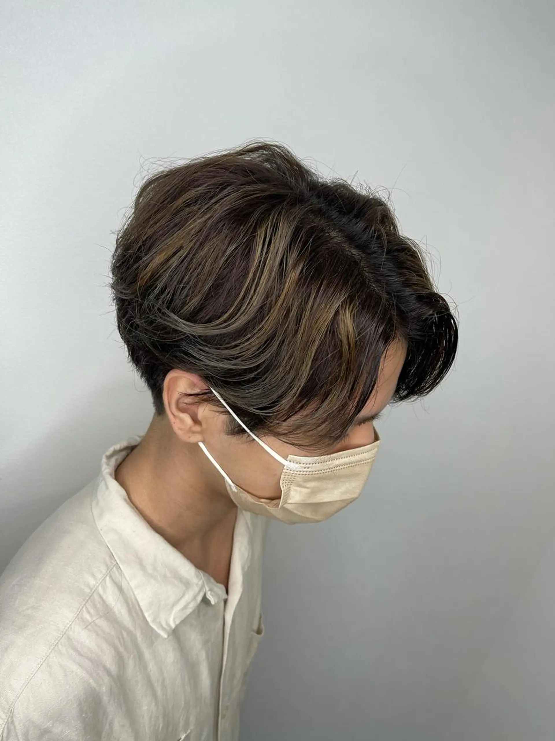 メンズ カット ヘアカラー &chaLme   心斎橋所属・emi/髪質改善/ 韓国風/艶カラーのヘアスタイル