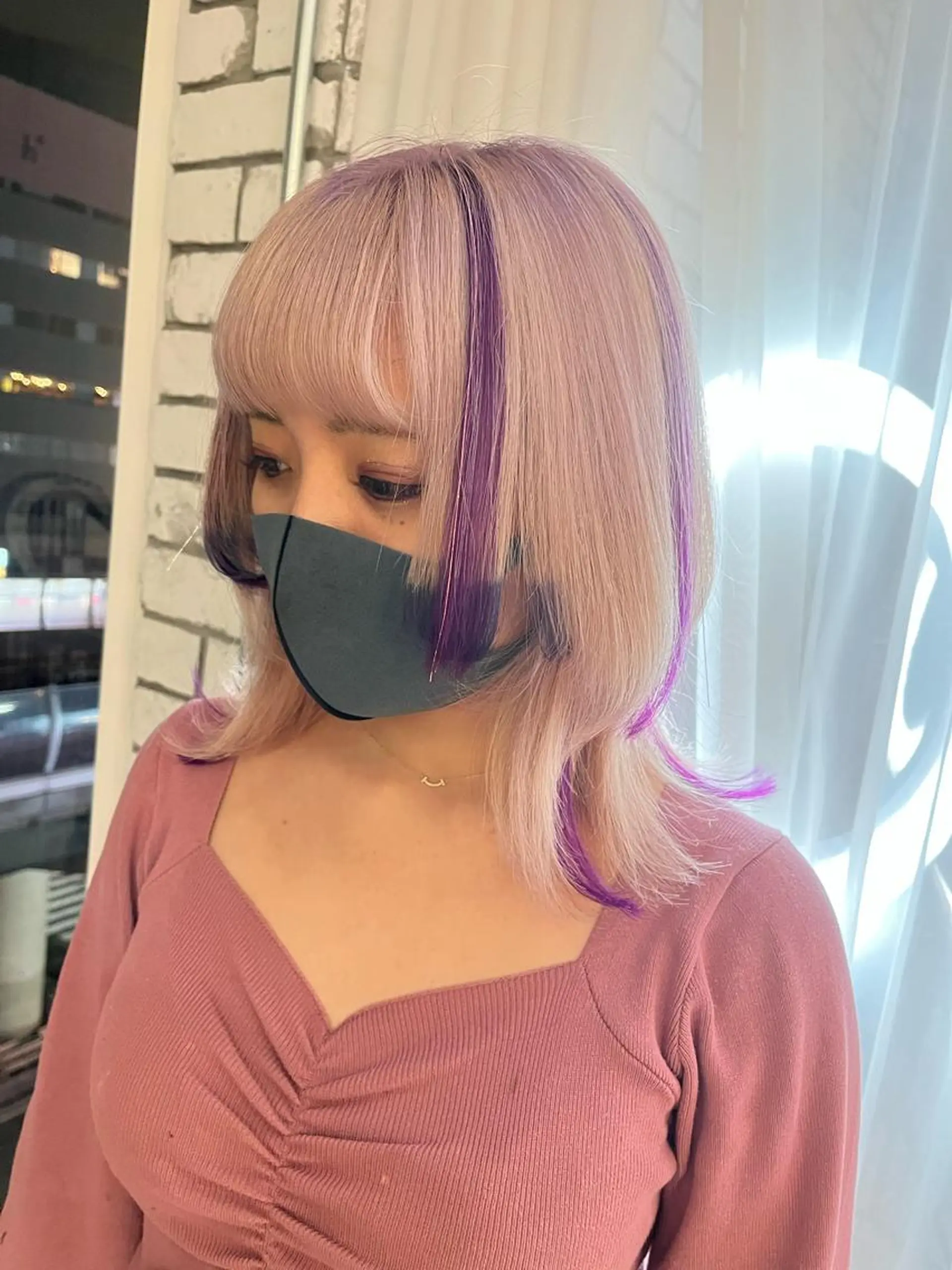 ミディアム u n aのヘアスタイル