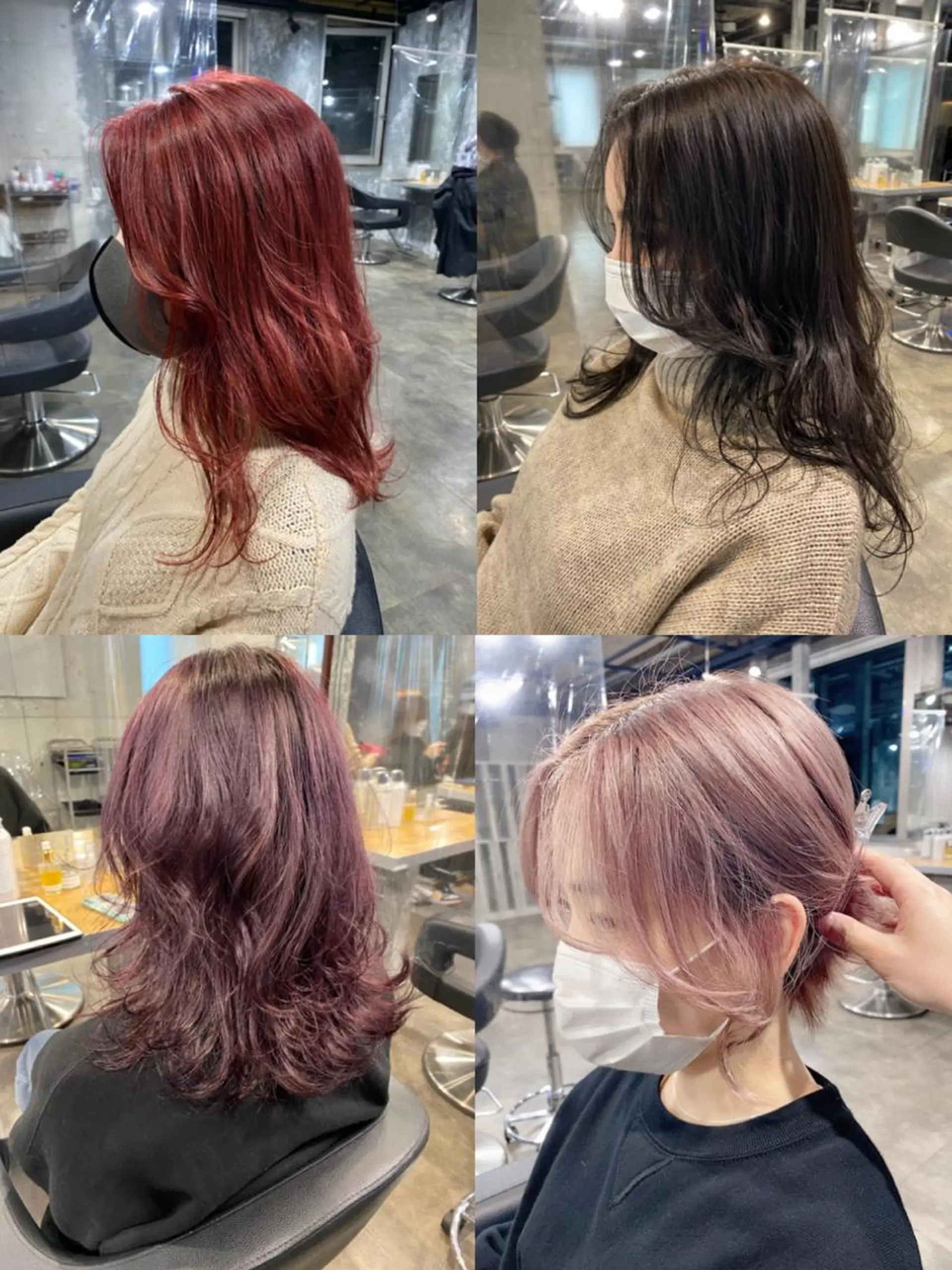 ミディアム カラー パーマ ヘアアレンジ メンズ キッズ ネイル マツエク・マツパ 韓国/トレンド レイヤー【101】のヘアスタイル