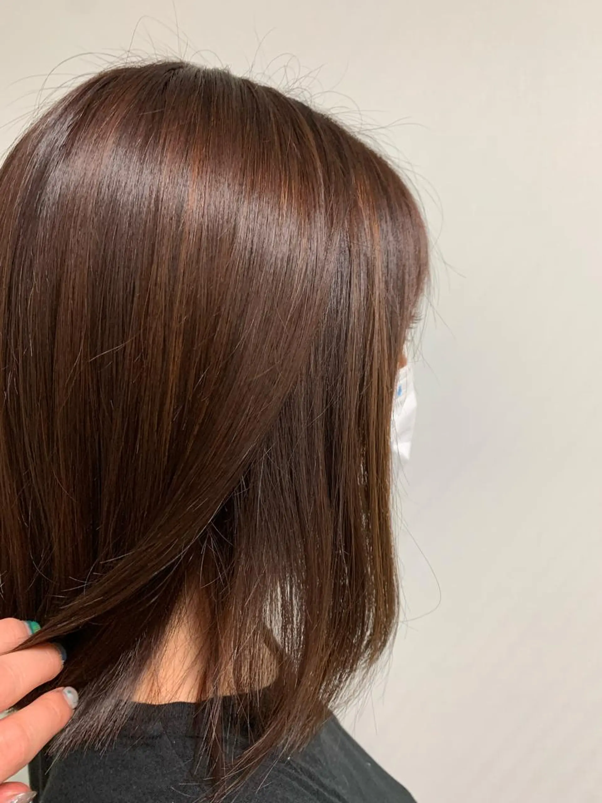 ミディアム カラー ハイライトカラー ハイライト ウスイマイコ カット/ケアカラーのヘアスタイル