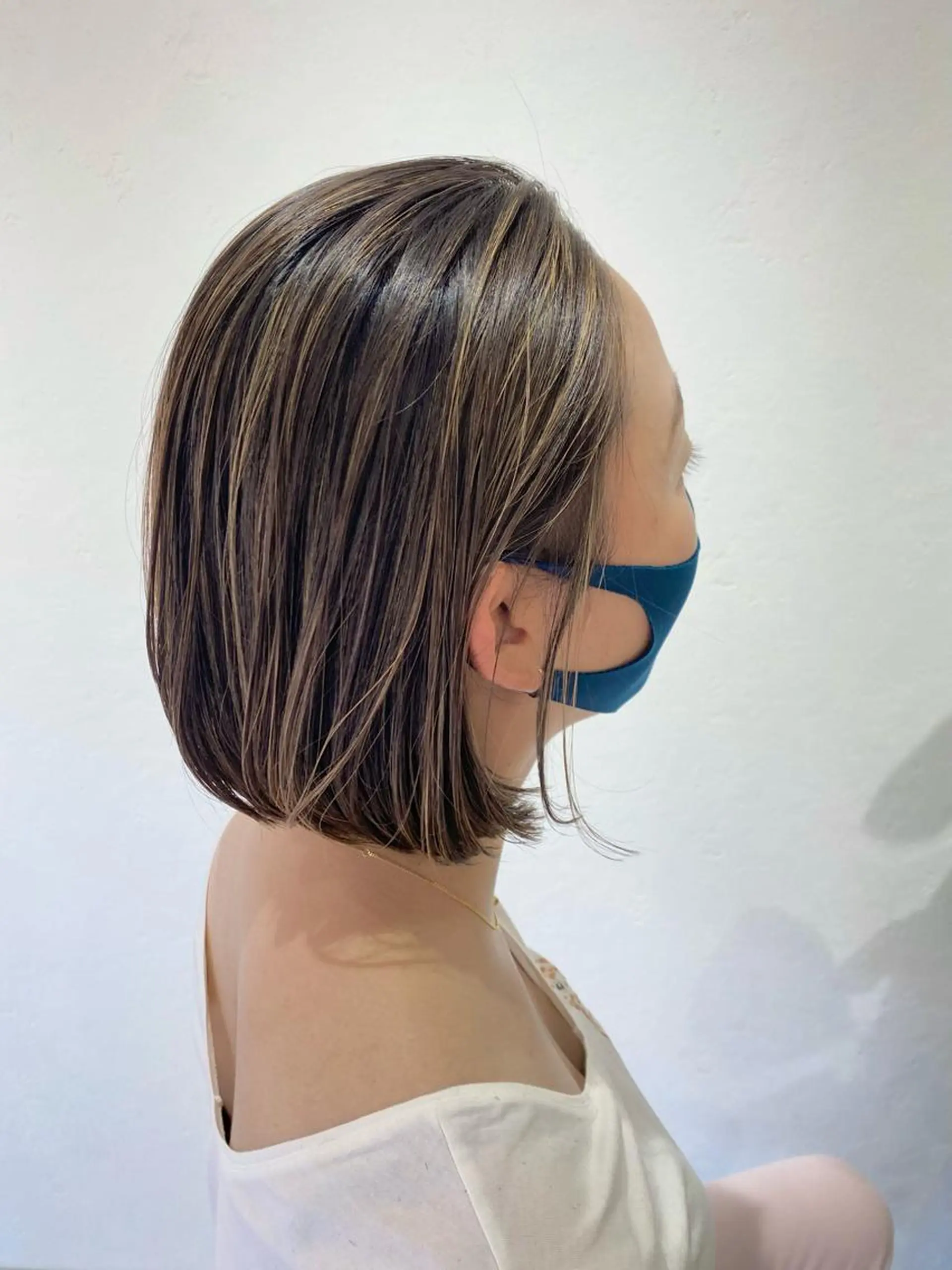 ショート ヘアカラー みずの ゆきなのヘアスタイル