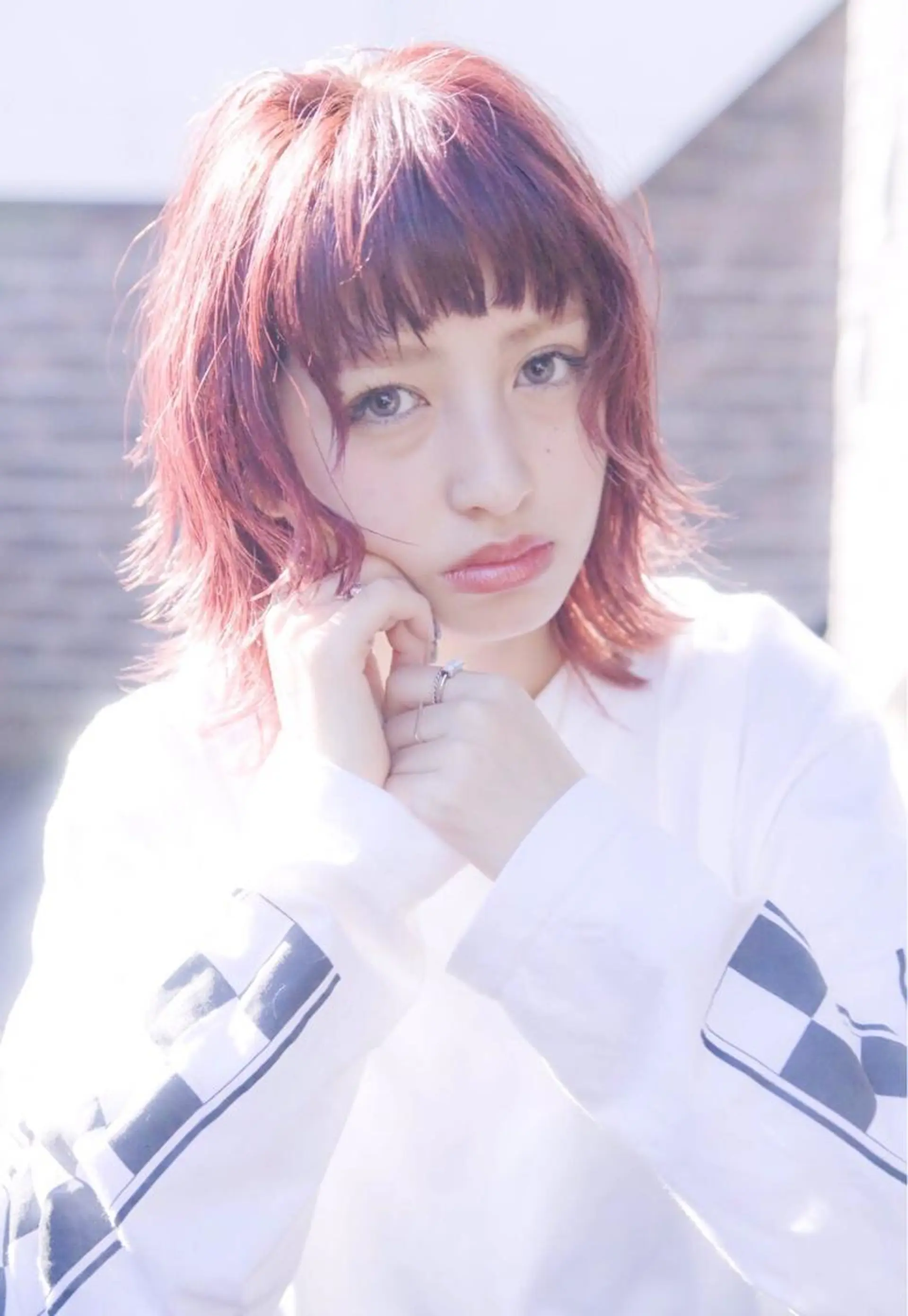 ミディアム カラー hao所属・西山 頌太のヘアスタイル