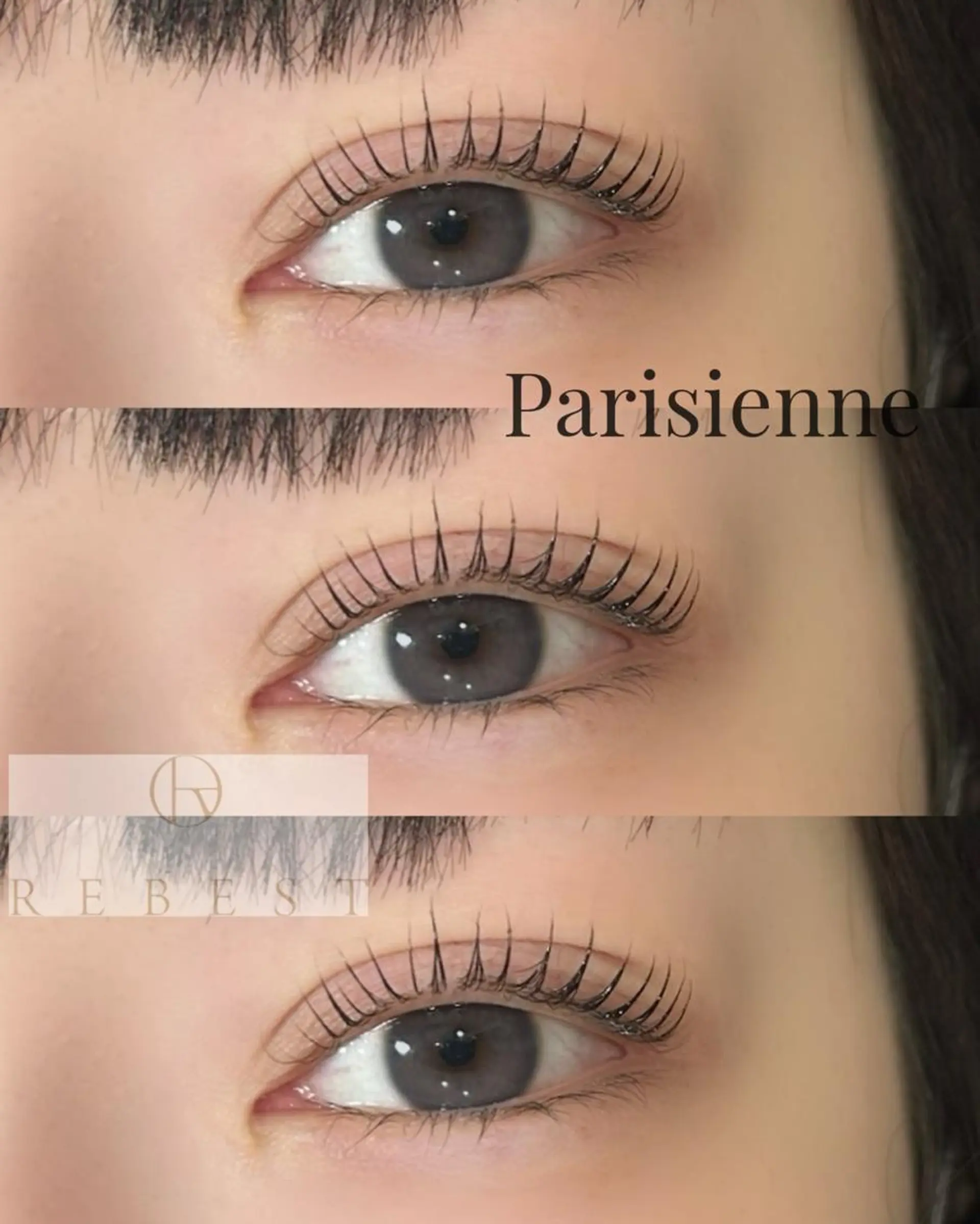 マツエク・マツパ パリジェンヌラッシュリフト マツパ yuuka REBEST心斎橋のマツエク・マツパデザイン