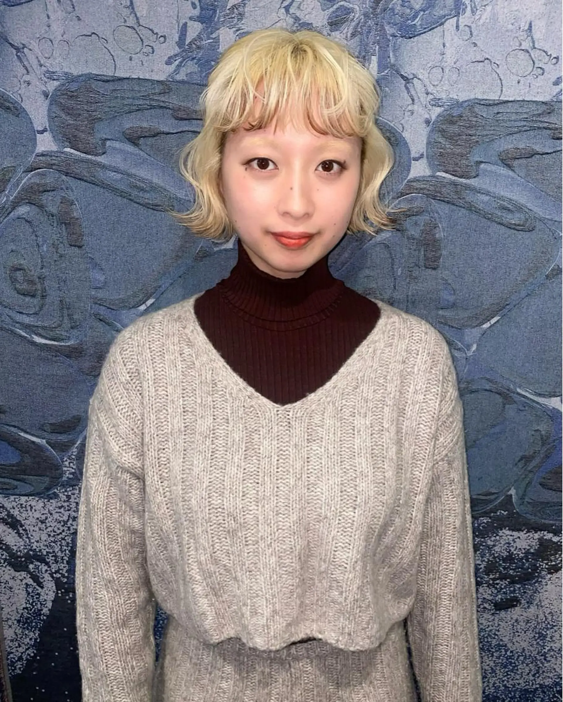 ミディアム カラー ヘアアレンジ ブリーチ ブラウンカラー GIVET (ジヴェ)所属・撮影モデル募集 🦋soemikaのヘアスタイル