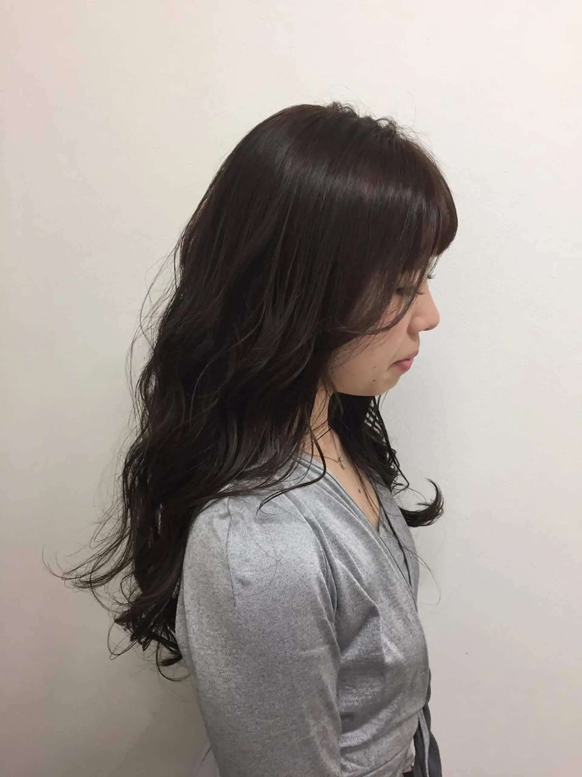 ロング カラー ロング カット ヘアカラー トリートメント 🔵暗髪　特化🔵 梅田・増田のヘアスタイル