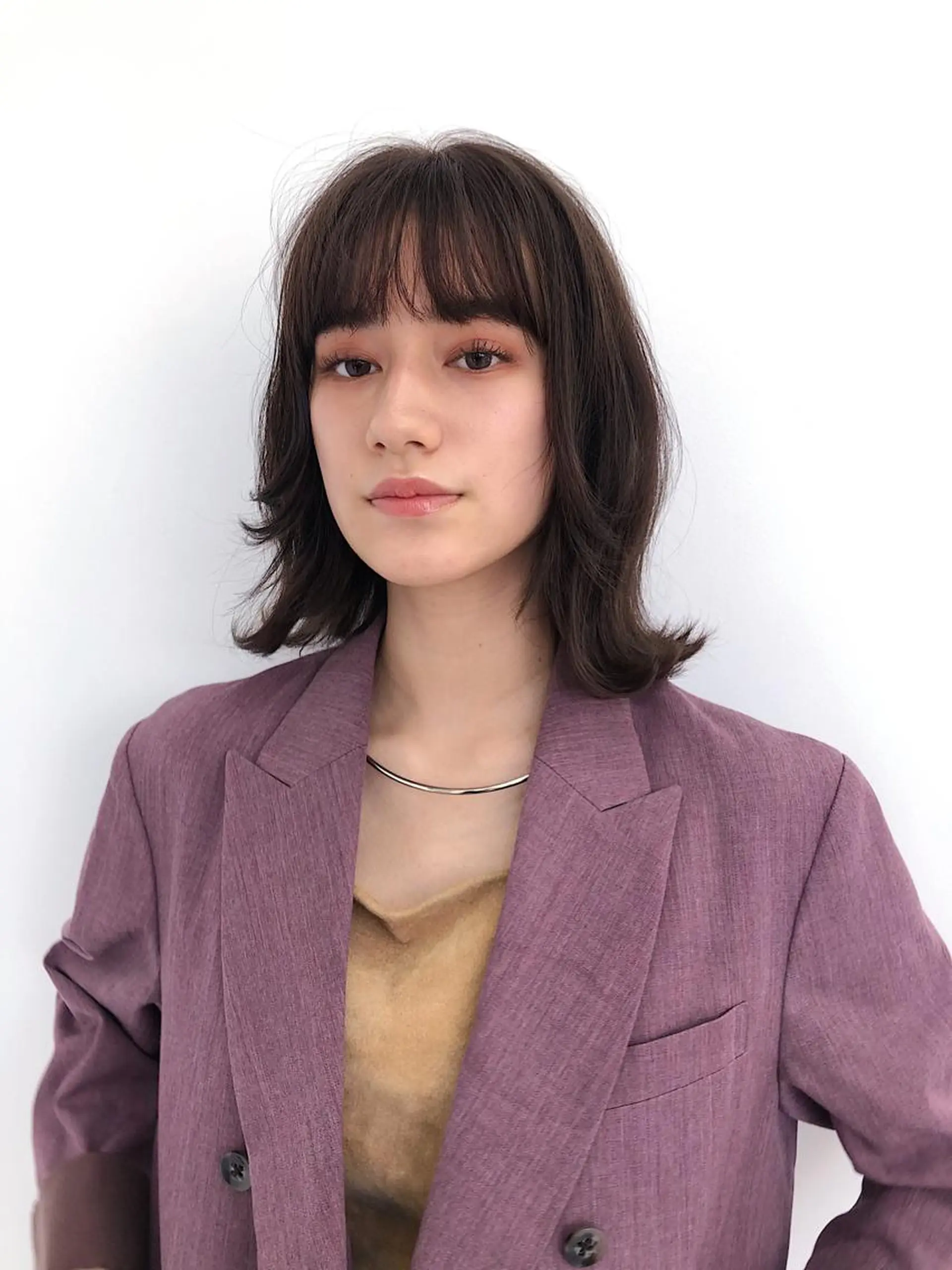 ミディアム カラー パーマ 💖美髪矯正💖 辻未侑のヘアスタイル