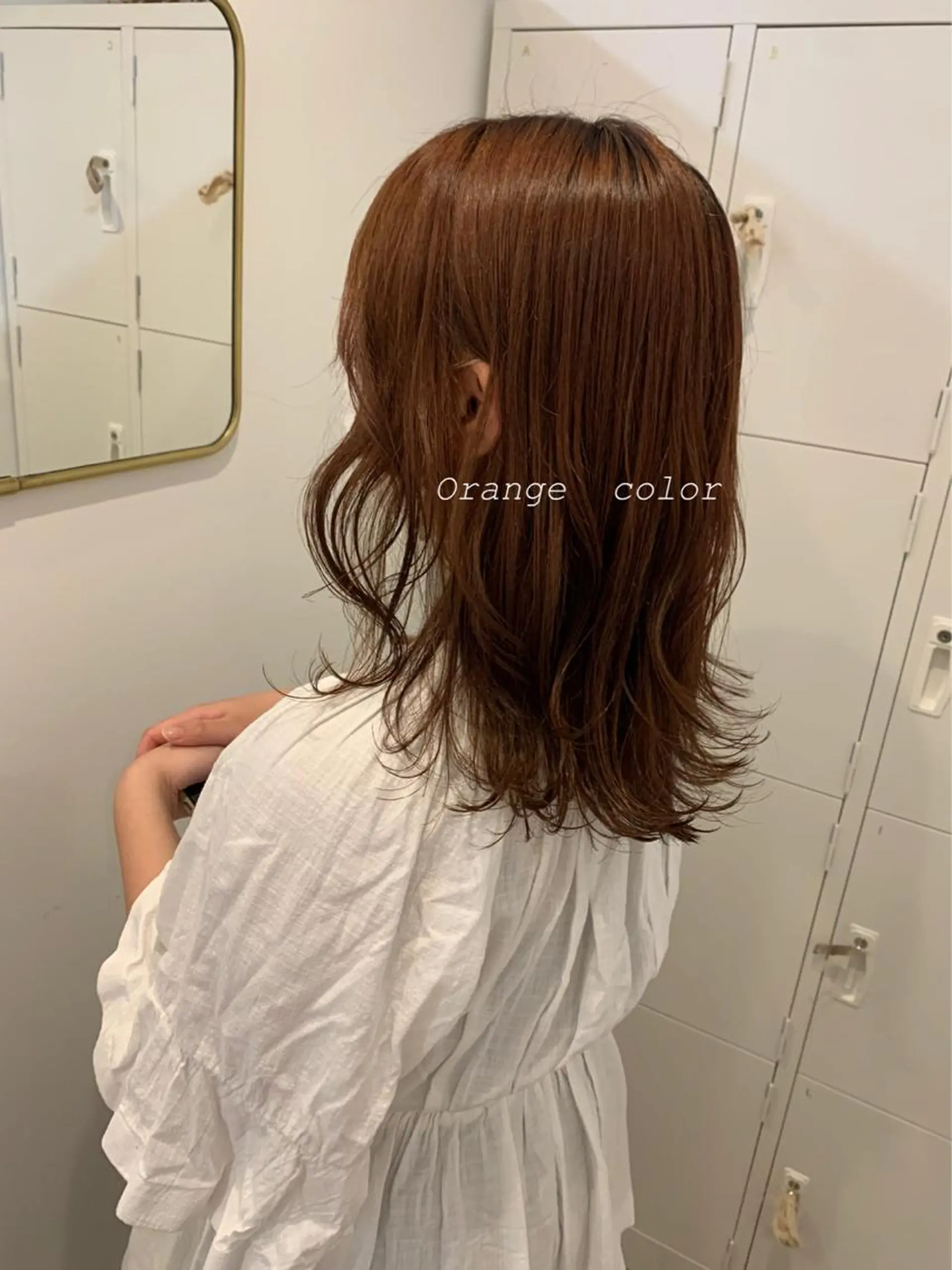 セミロング カラー 佐藤 永夏のヘアスタイル