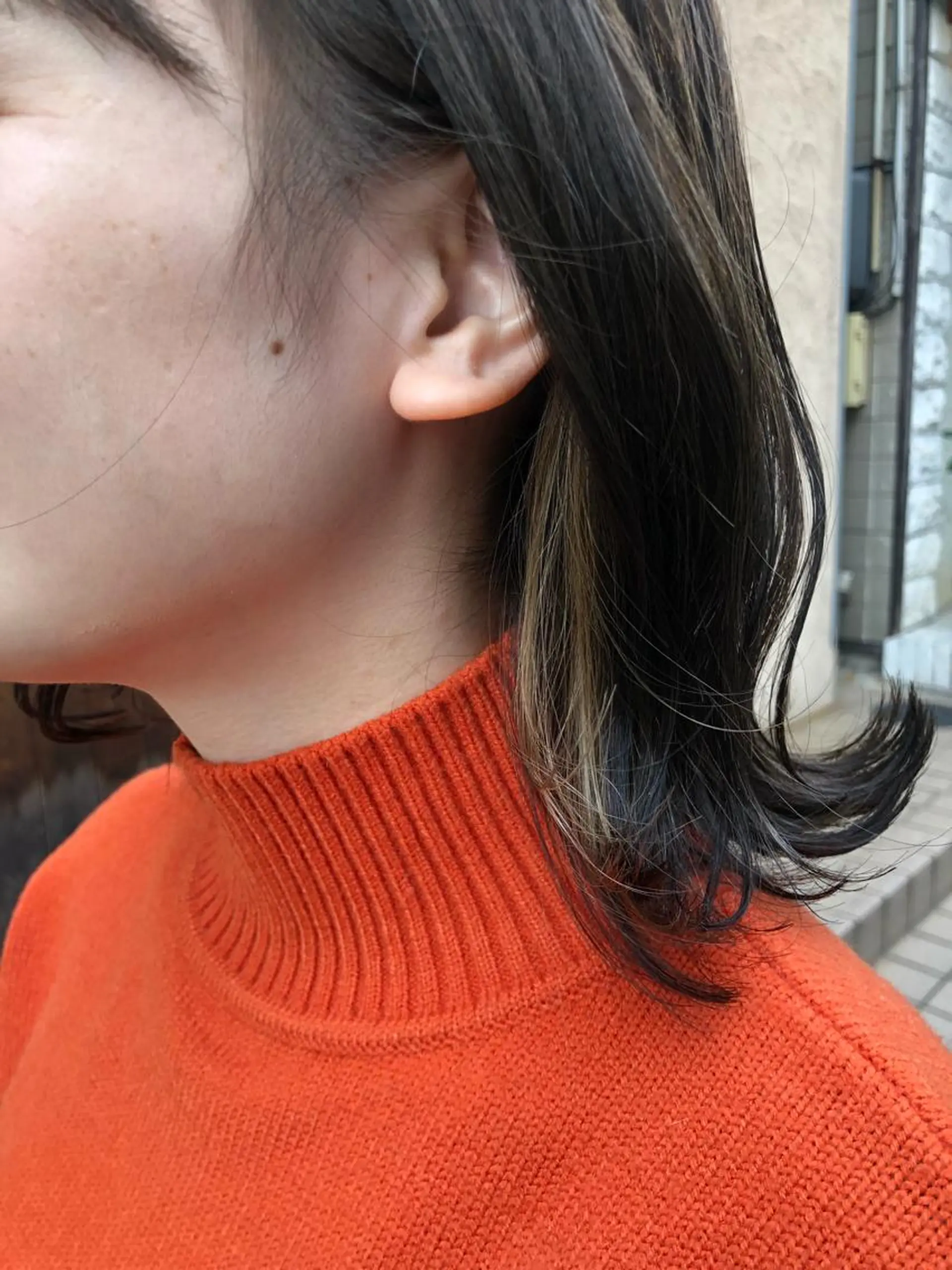 ミディアム ヘアカラー 國次 夕貴のヘアスタイル