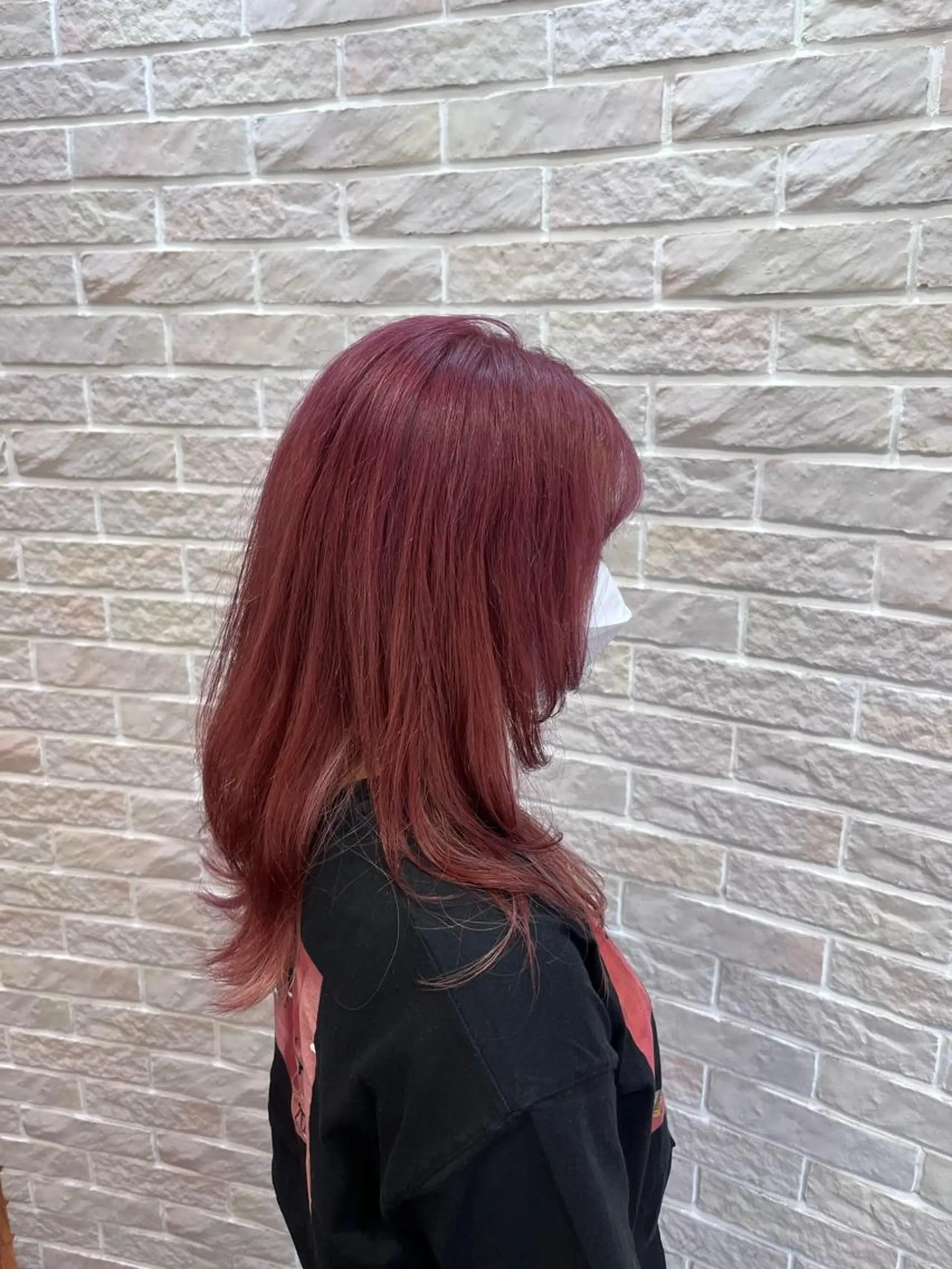 ロング カラー ベージュカラー ブリーチ ピンクカラー ピンクベージュ カット ヘアカラー トリートメント enn.bleach by t.a.g所属・SHUNTA /ブリーチ/レイヤーのヘアスタイル