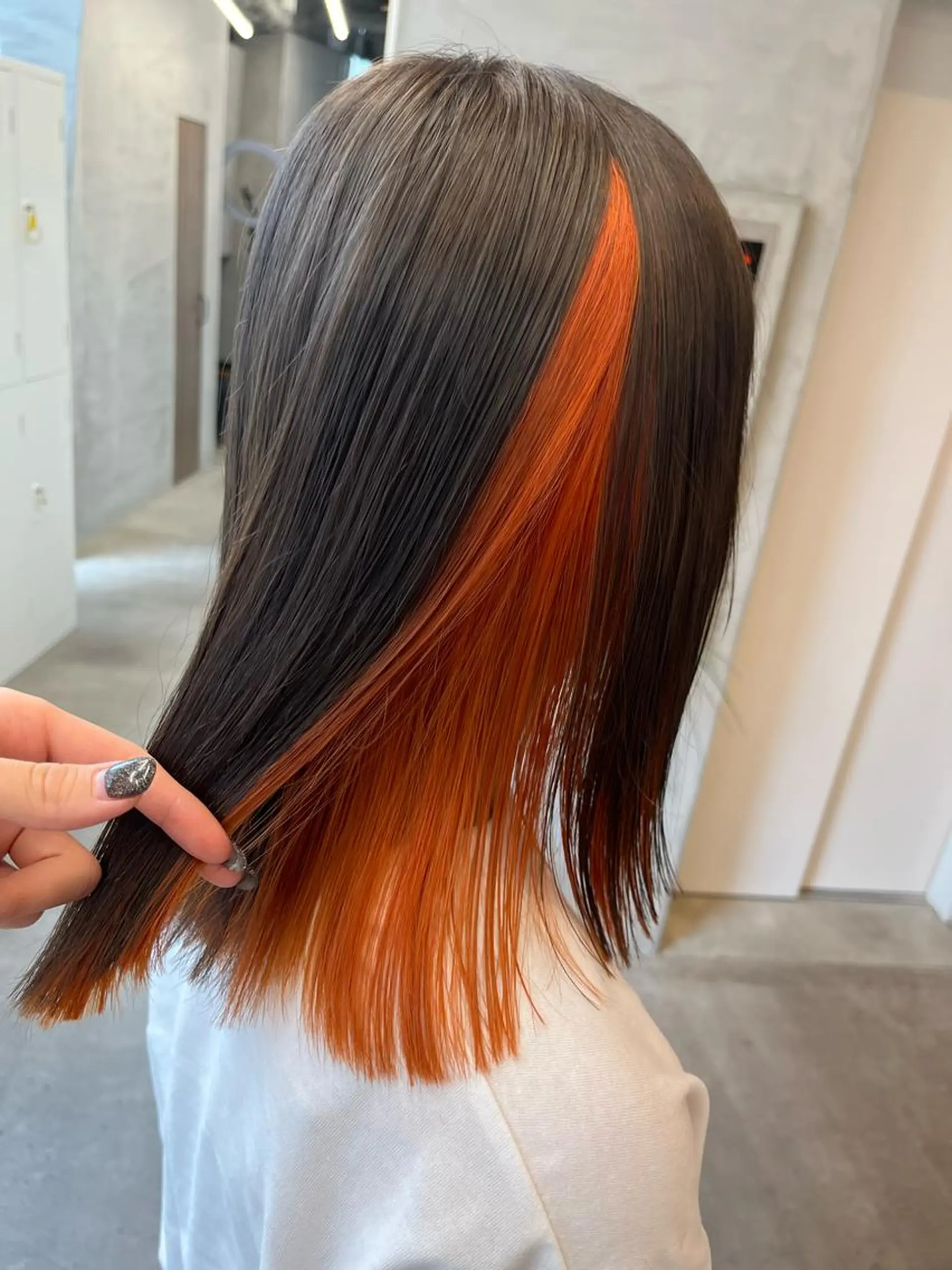 セミロング カット ヘアカラー トリートメント マンツーマン／韓国 ヘア‎Amiのヘアスタイル