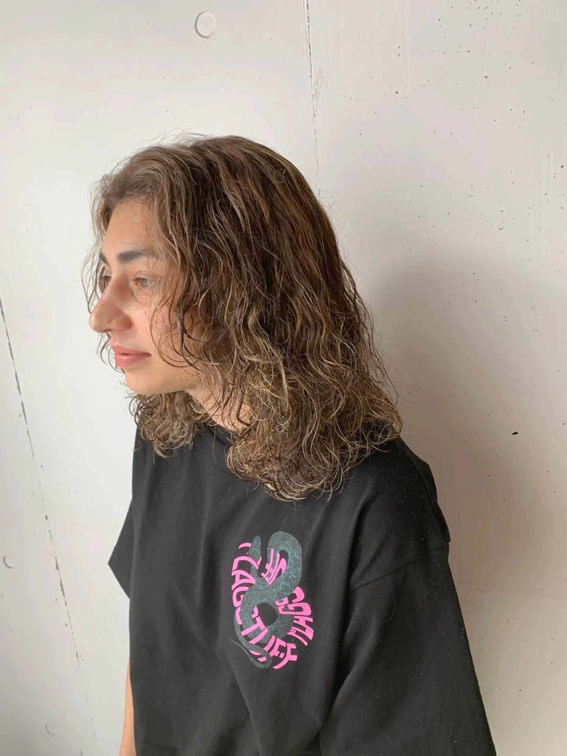 セミロング カラー パーマ ally hairsalon所属・Emi .のヘアスタイル