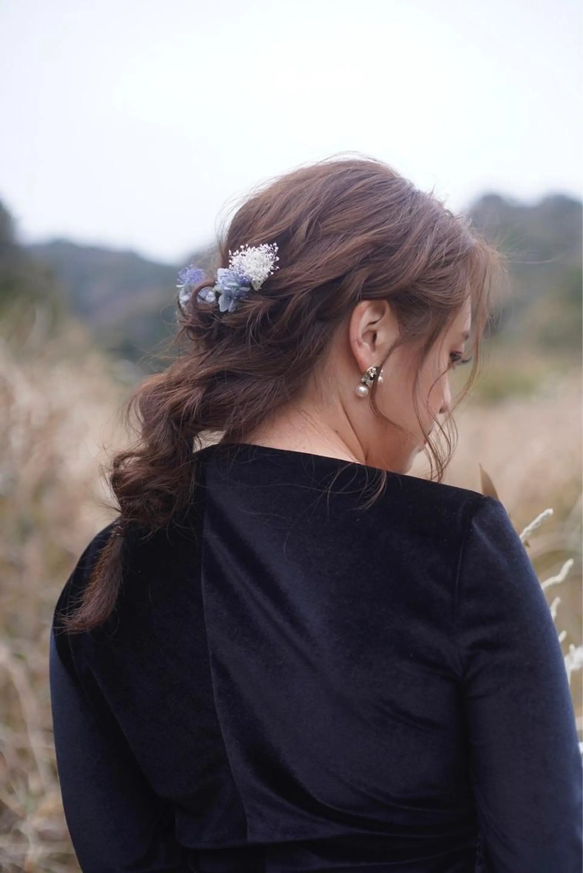 セミロング ヘアアレンジ 結婚式・ブライダル 卒業式のヘアスタイル ハイライト HIROKO / 透明感暖色カラー🎀のヘアスタイル