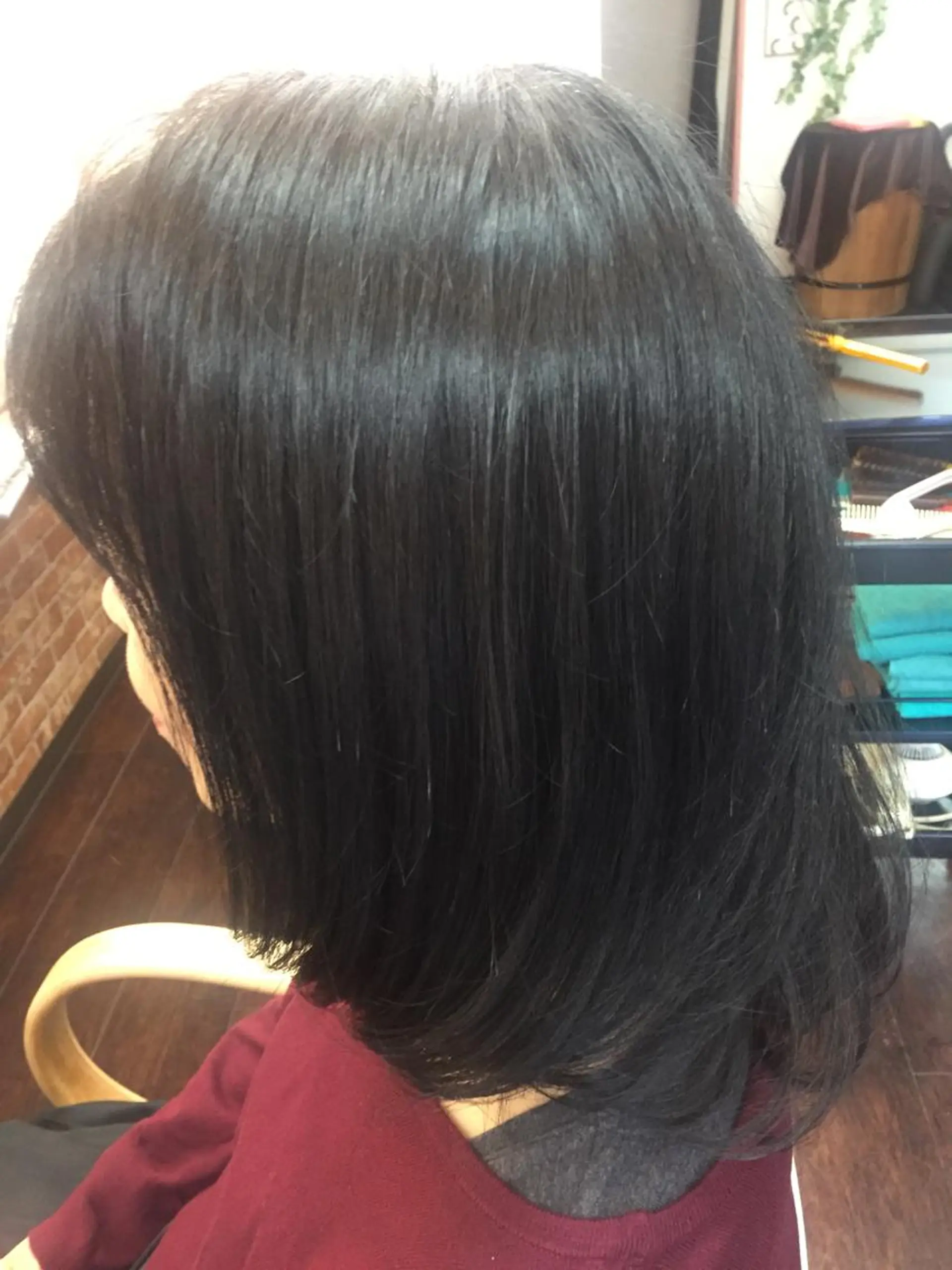 ミディアム パーマ 桧山 真のヘアスタイル