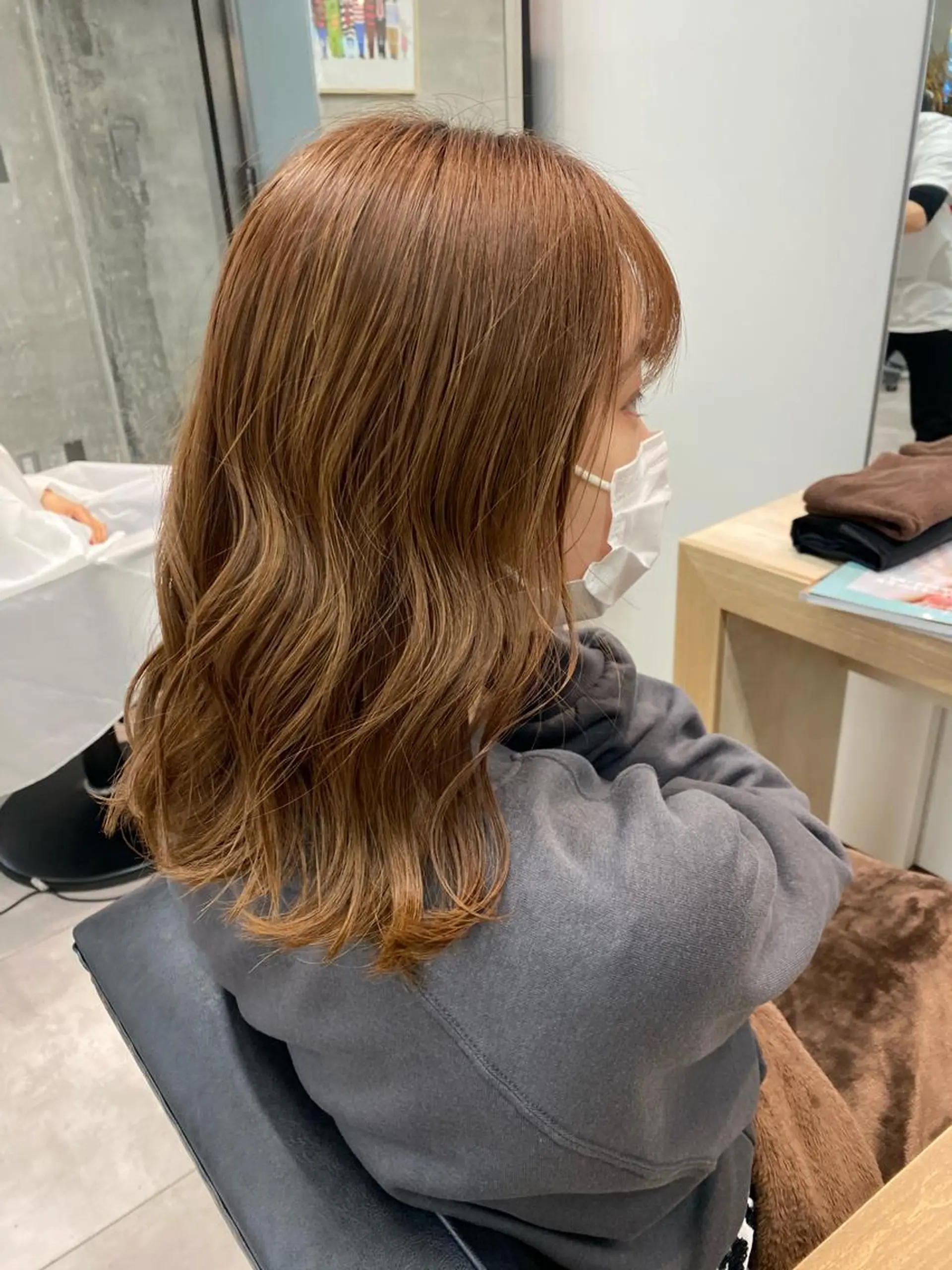 ミディアム カラー カット ヘアカラー トリートメント 韓国風スタイル 🍓MIZUKI🍓のヘアスタイル